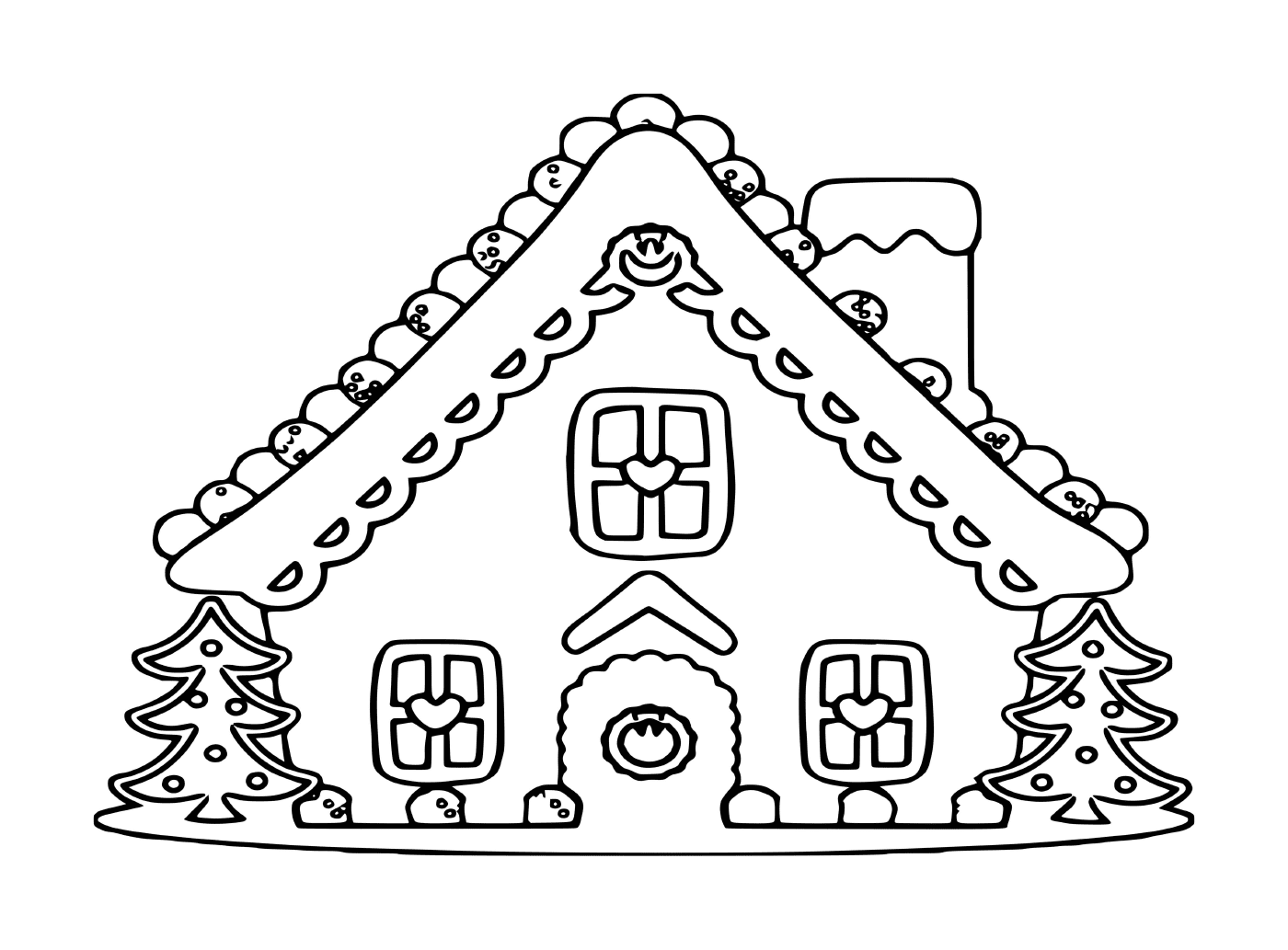  Имбирный домик с пирогами 