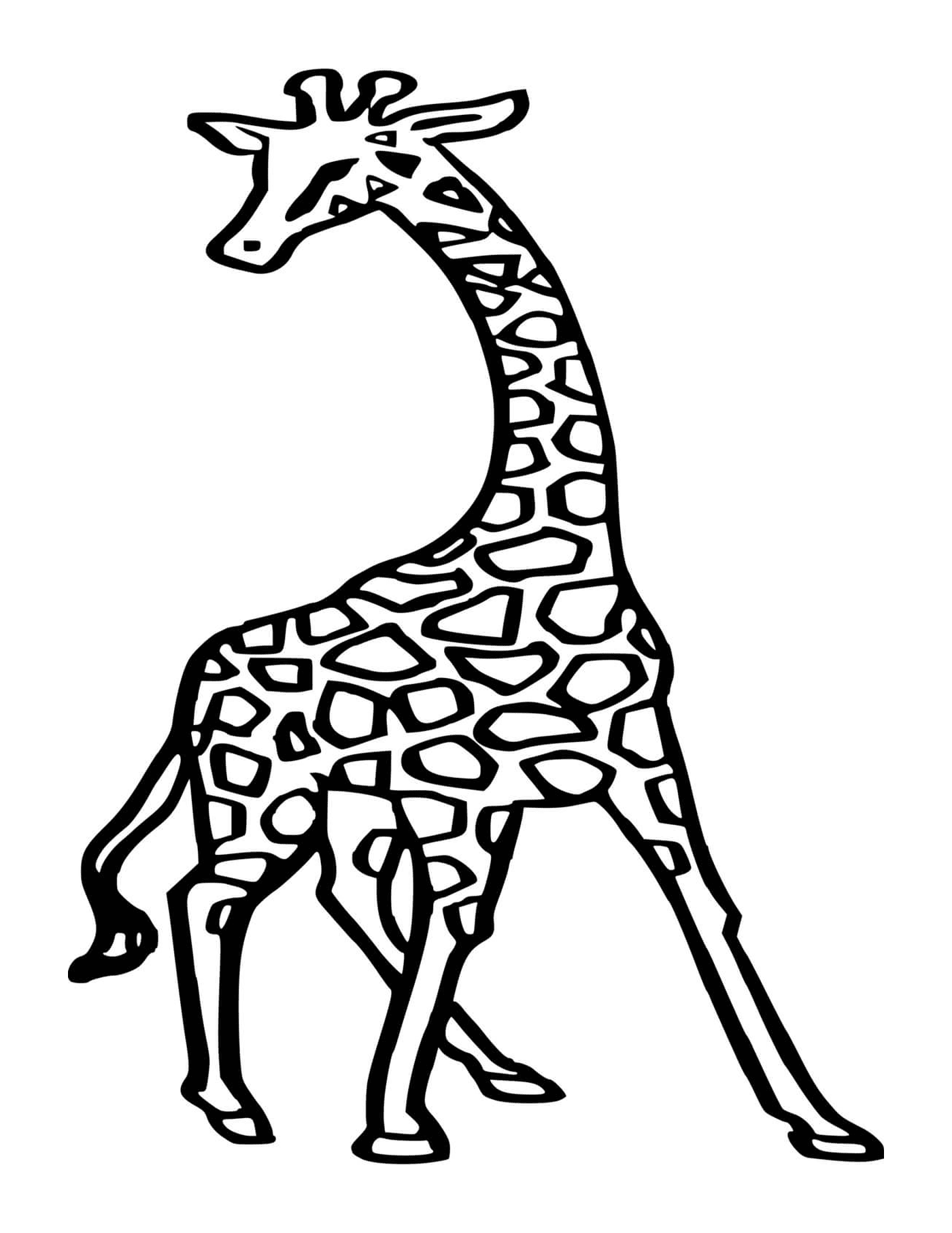  Una hermosa jirafa 