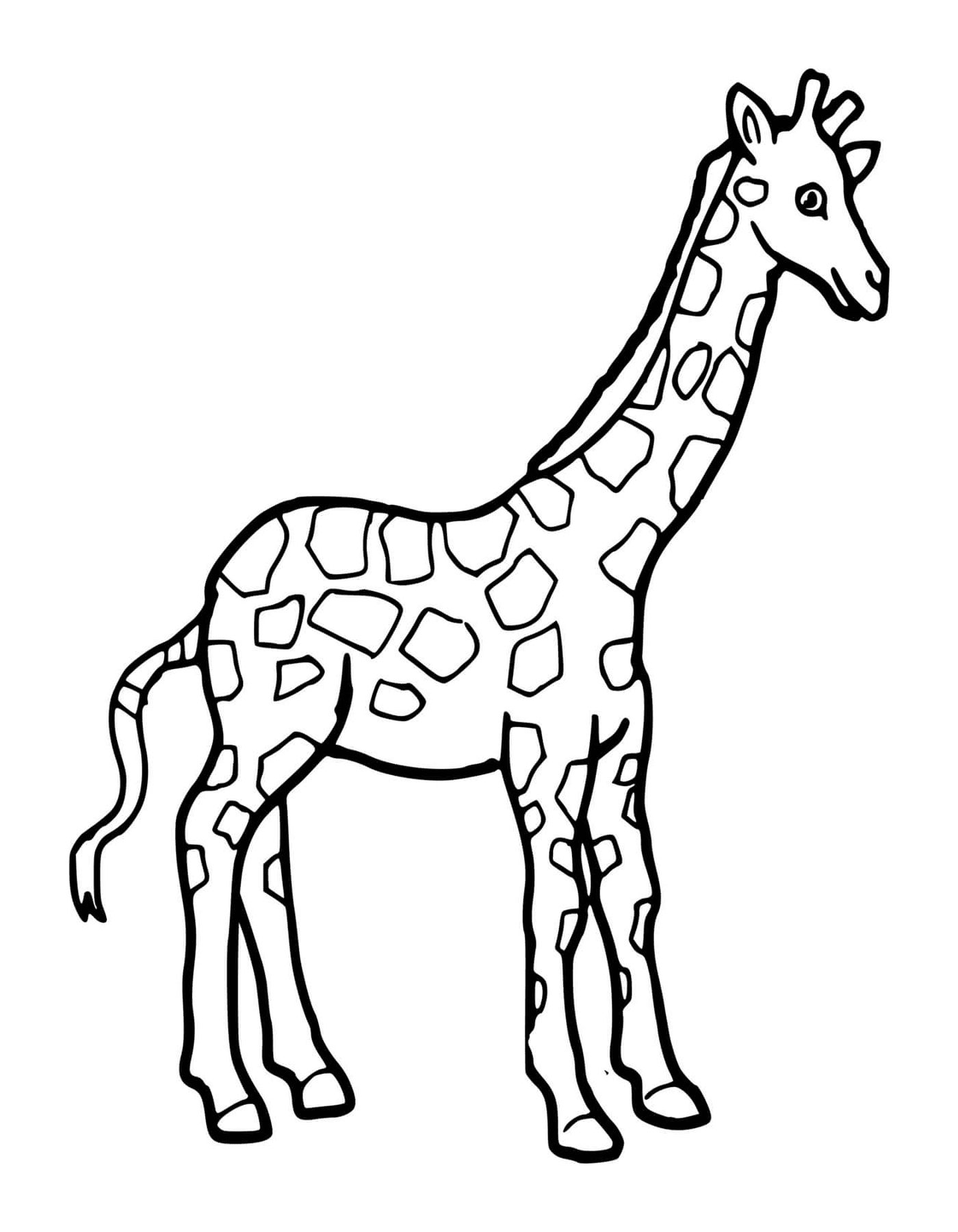  Una jirafa para colorear 