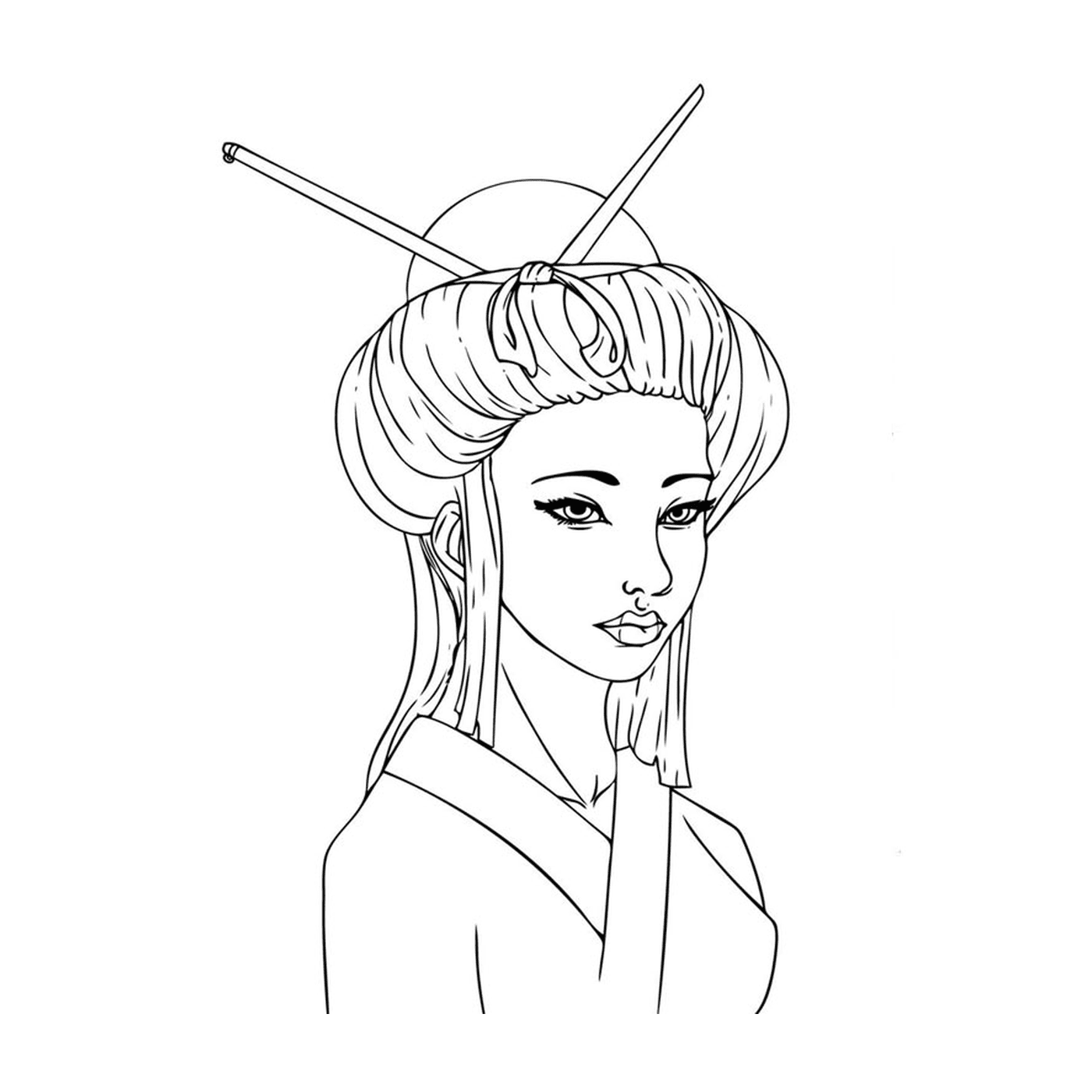  Eine chinesische Frau mit einer Mütze 