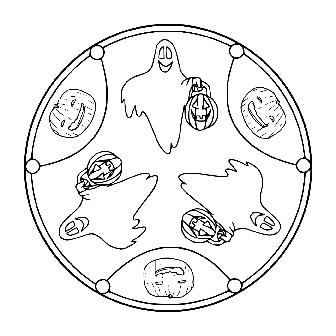  Circle with drawn faces 