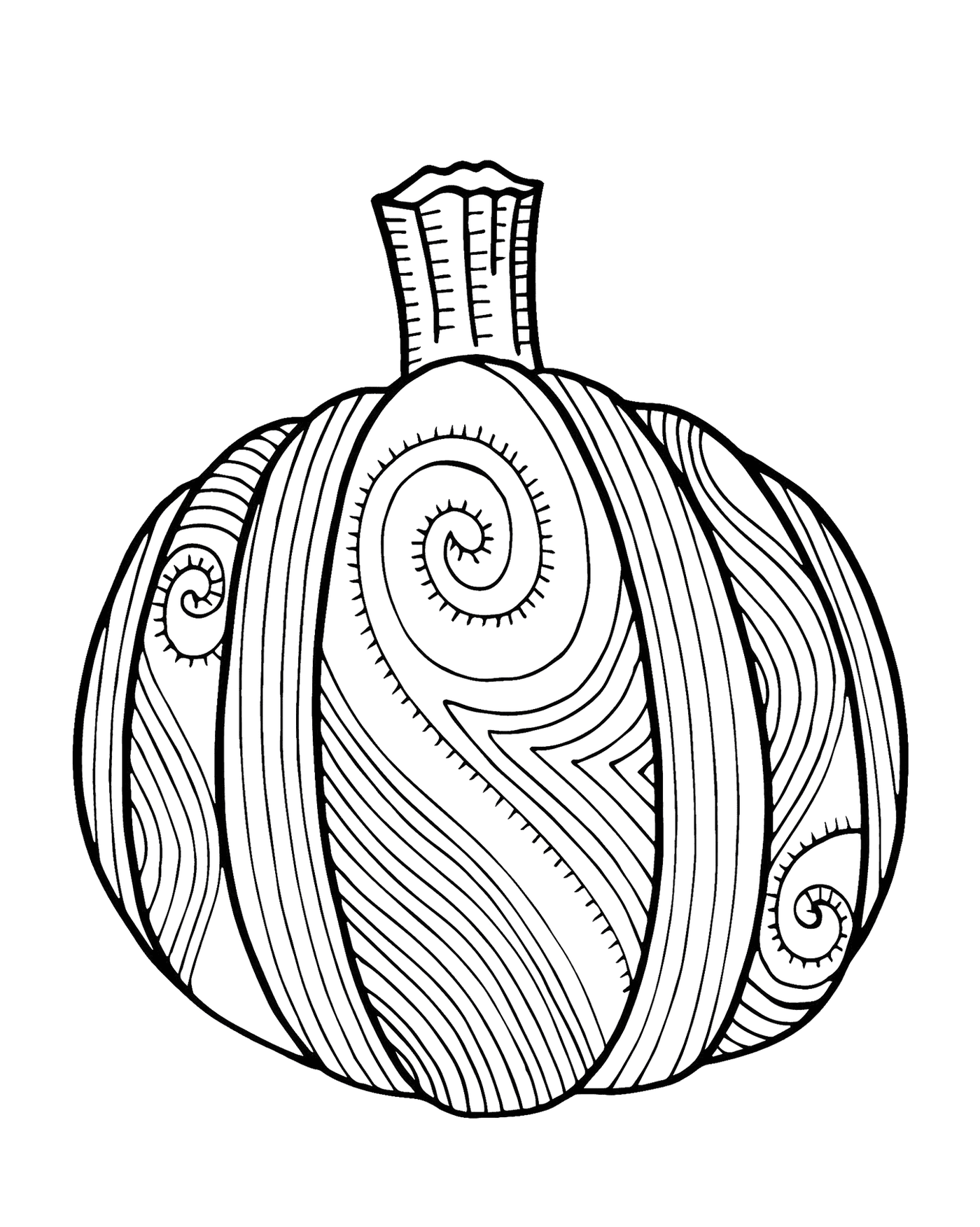  Zentangle pumpkin for adults 