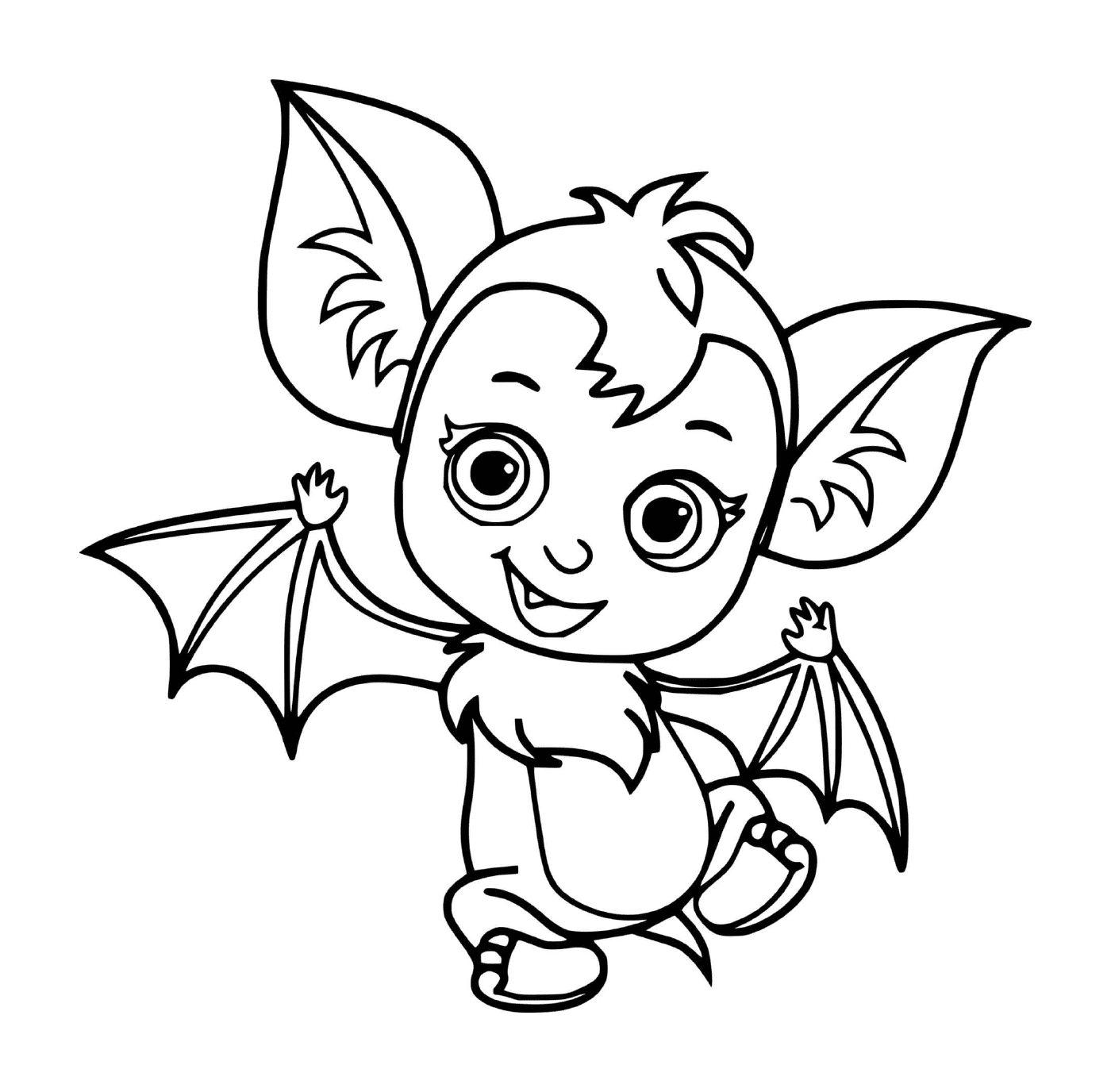  Piccolo pipistrello felice 