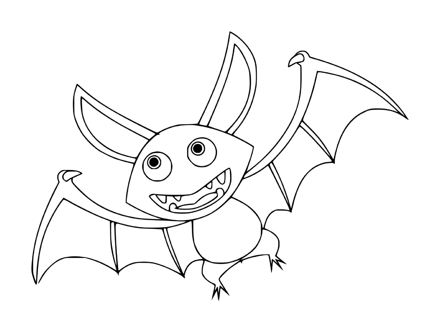  Pipistrello selvaggio in versione cartone animato 