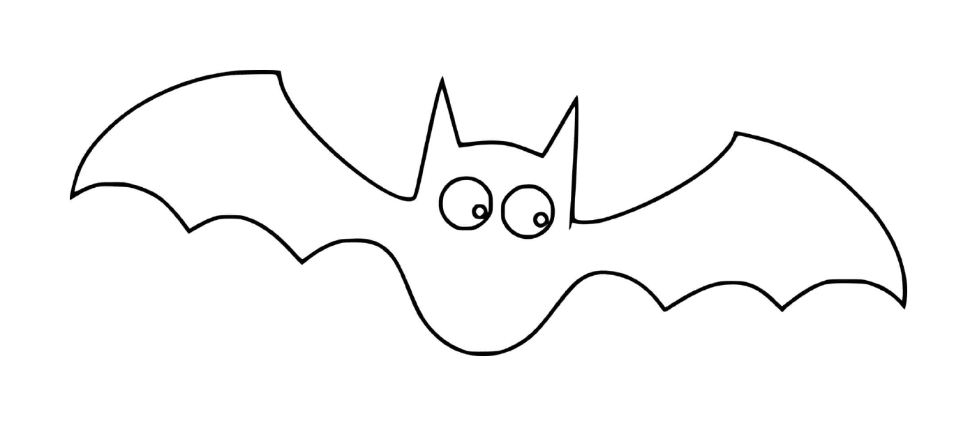  semplice pipistrello in versione cartone animato 