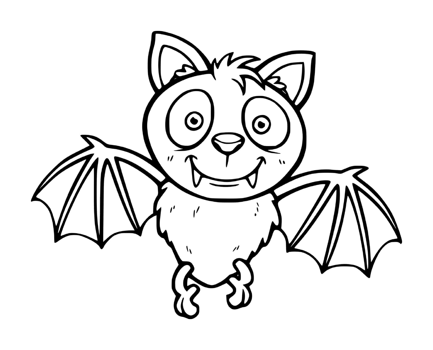  adorabile pipistrello in versione cartone animato 