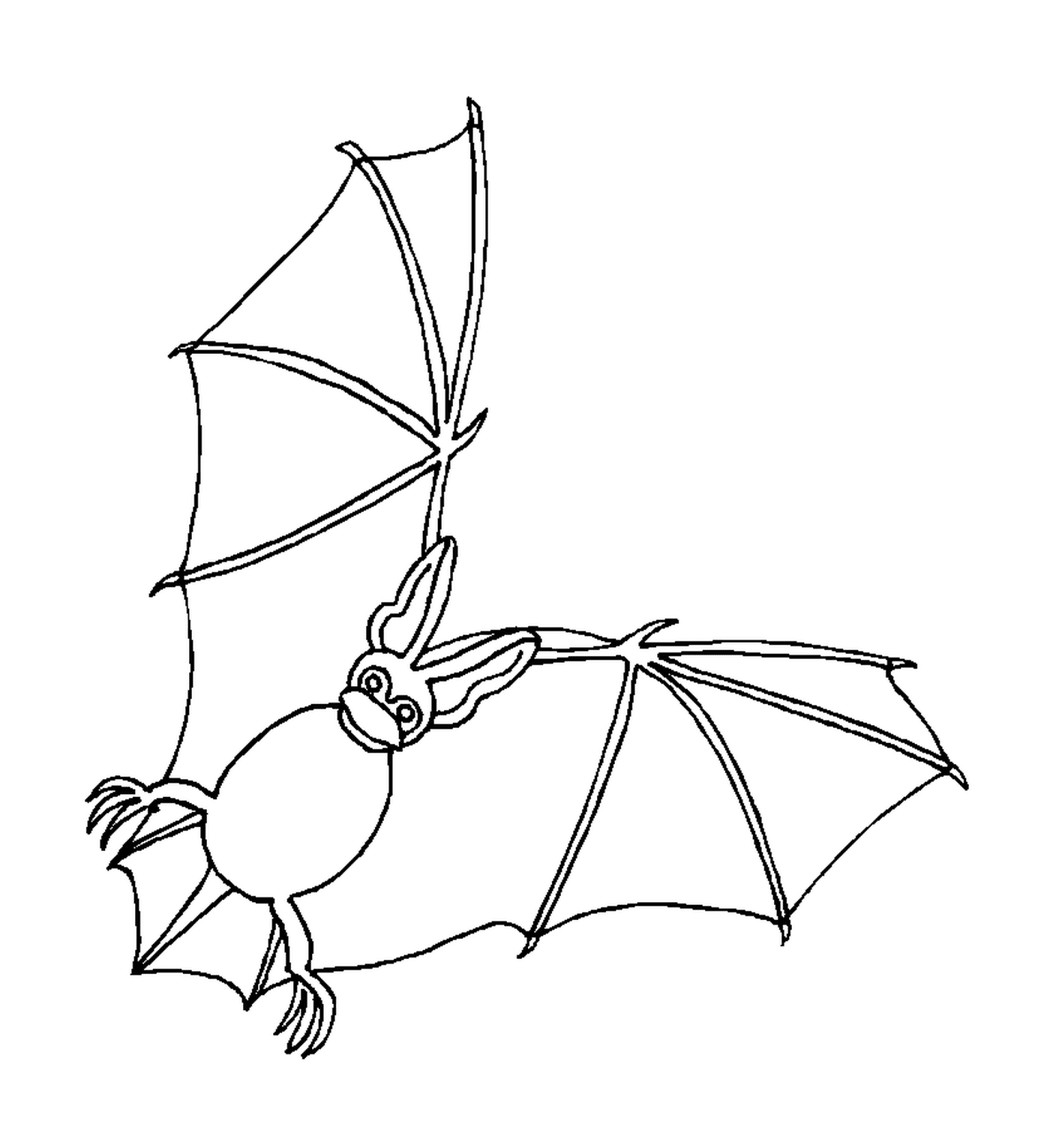 bat flying in the air 