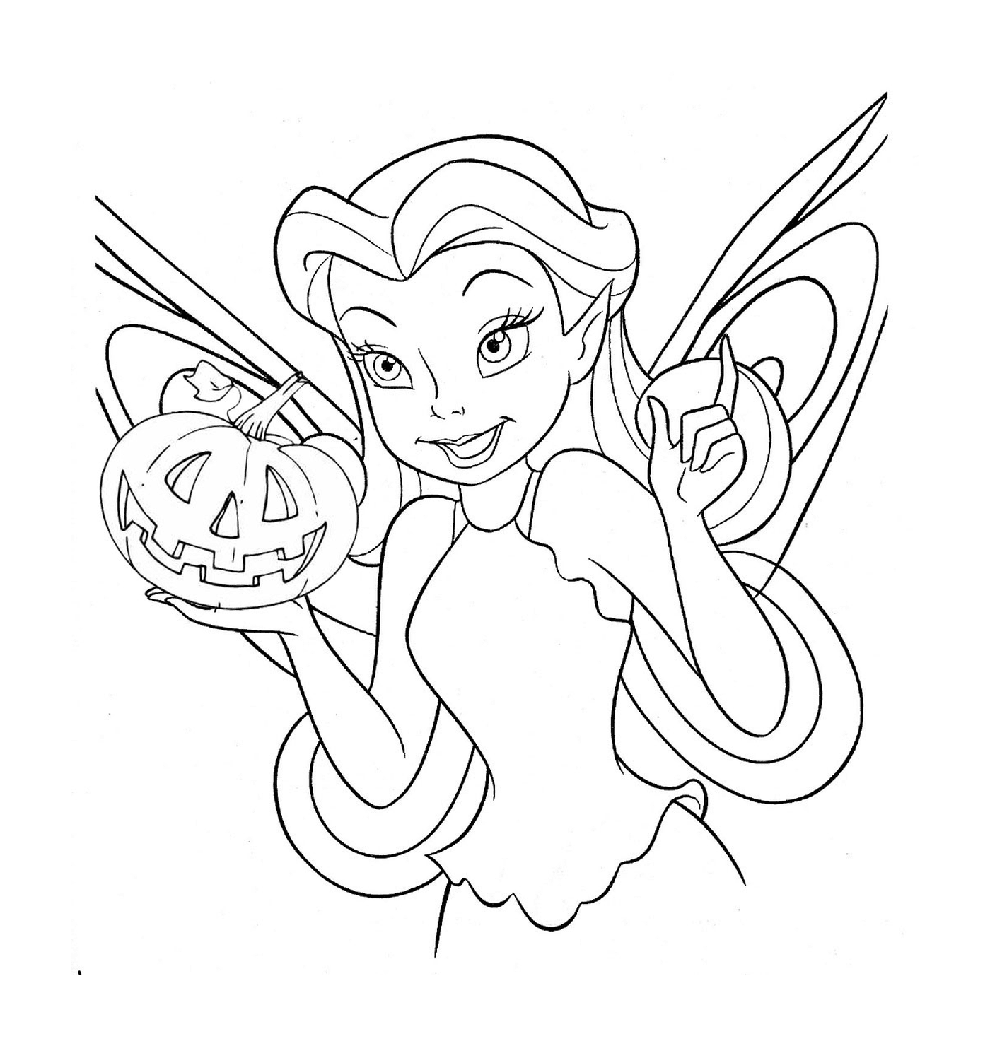  Princess Disney with a pumpkin 