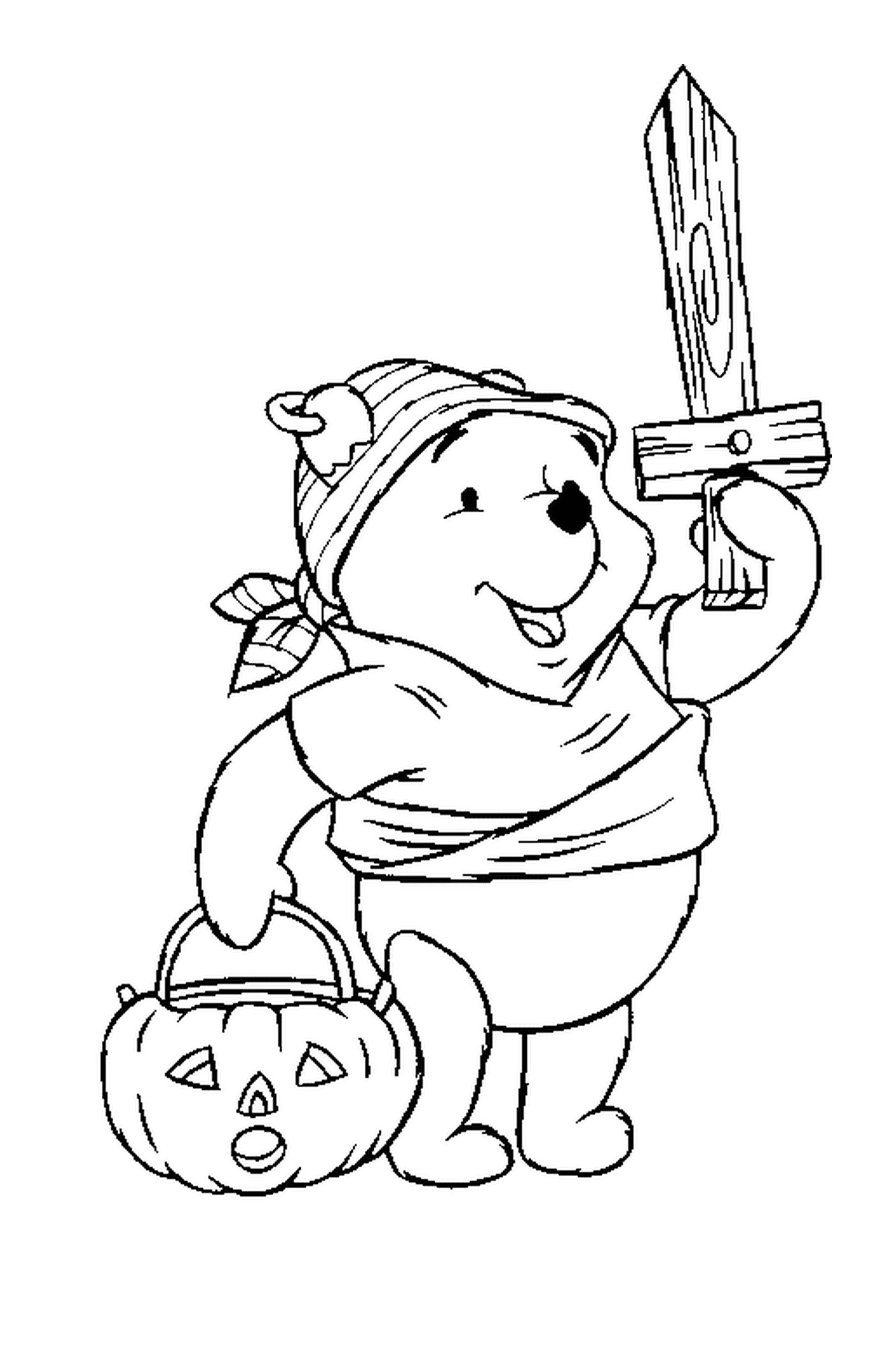  Winnie el oso en Halloween 