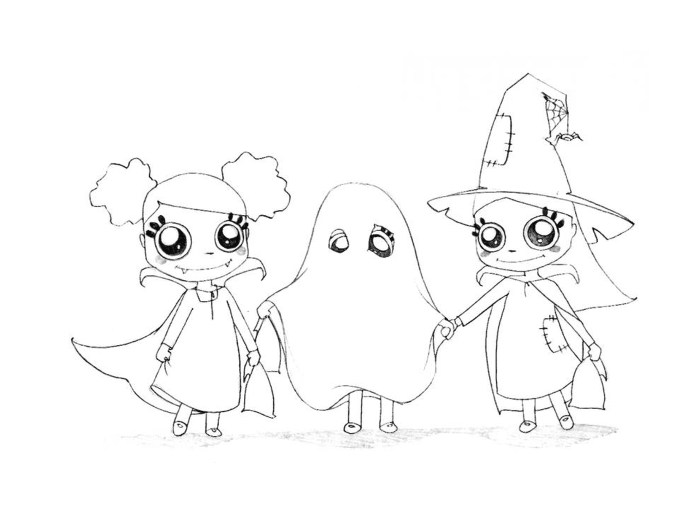  Brujas y el fantasma de Halloween 