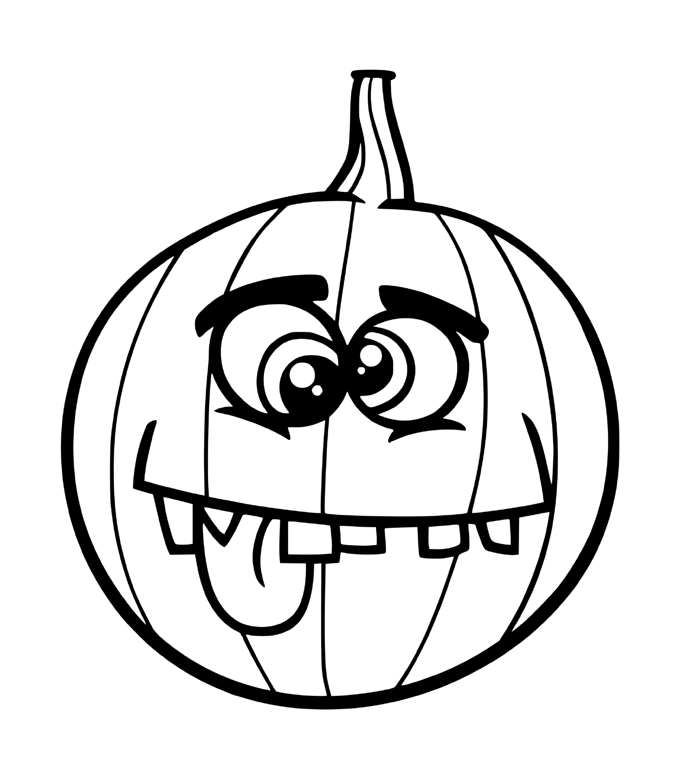  Fun pumpkin with a face 