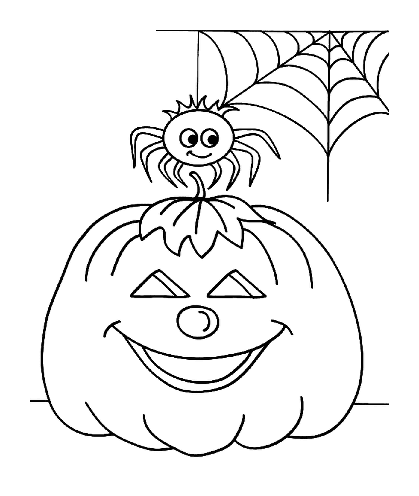  Pumpkin with a spider 