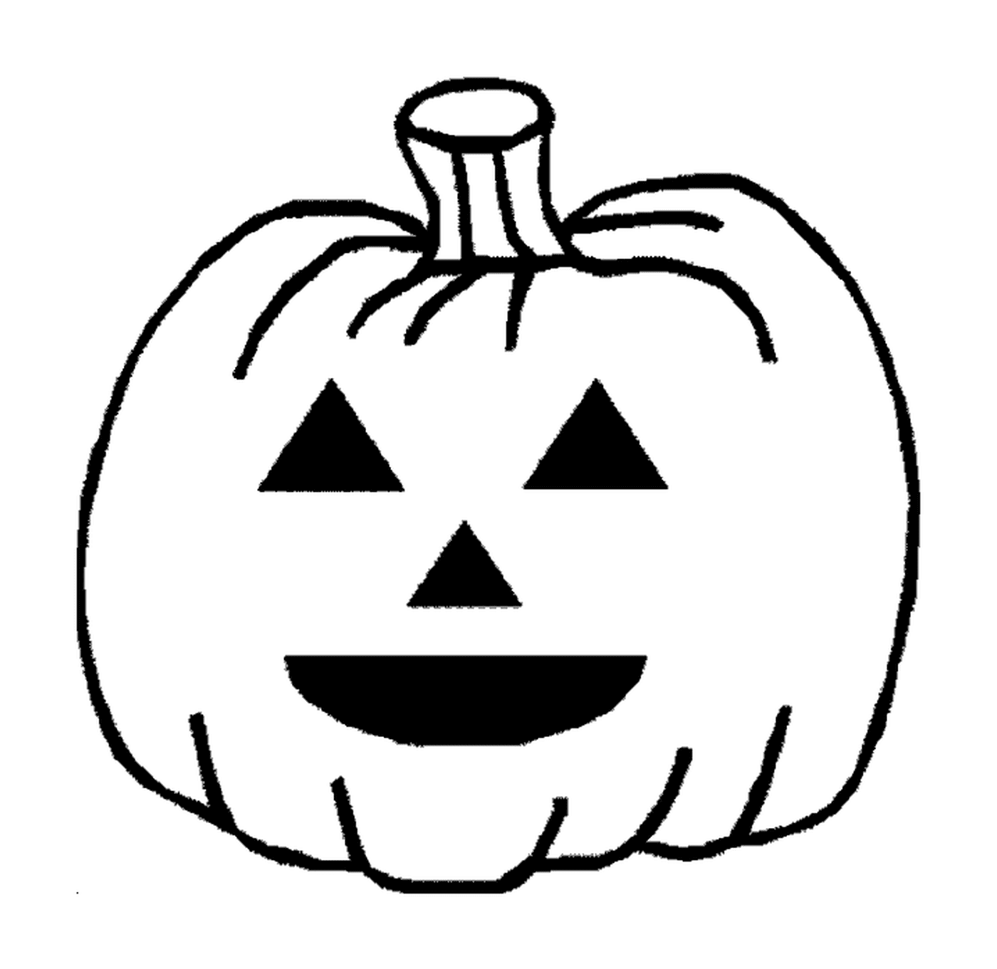  A carved pumpkin 