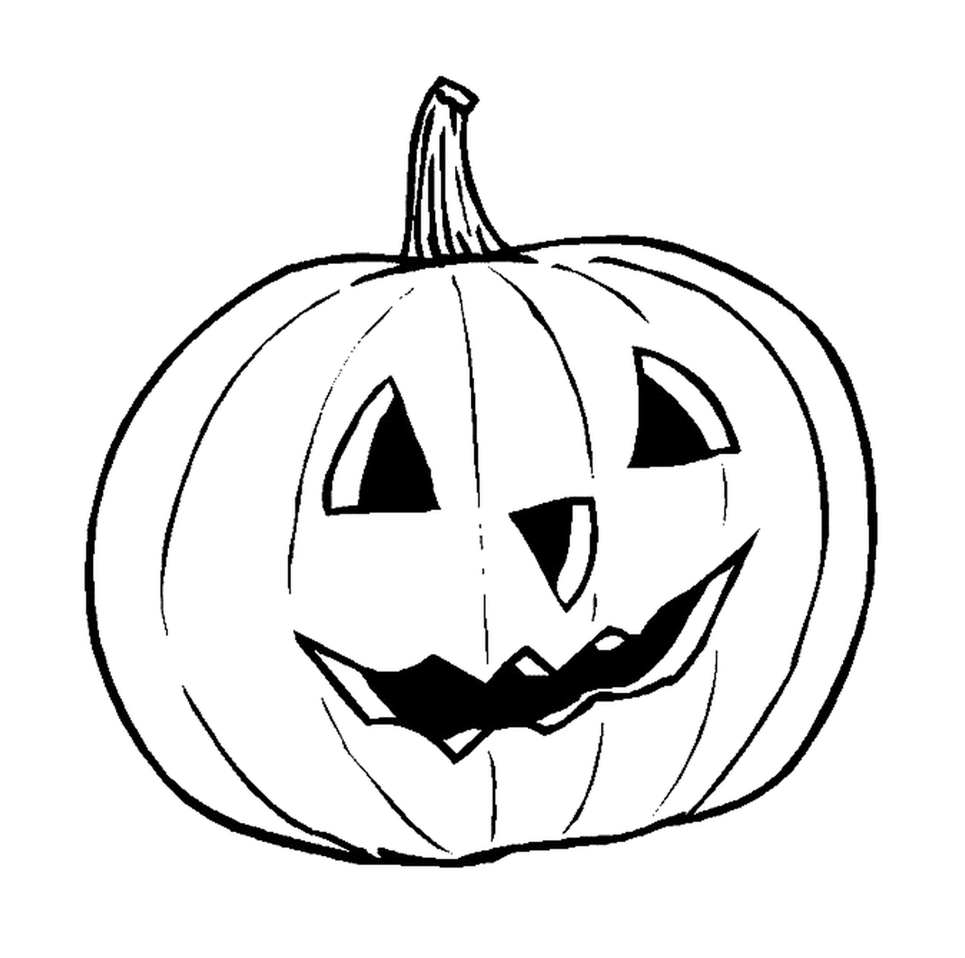  Halloween pumpkin with a face 