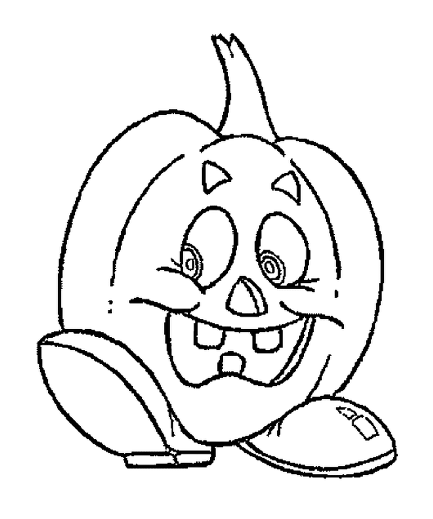  Pumpkin with shoes 