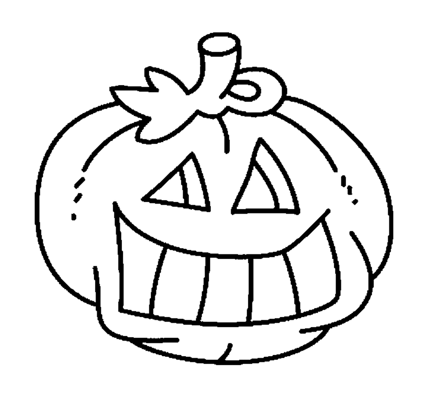  Halloween pumpkin to color 