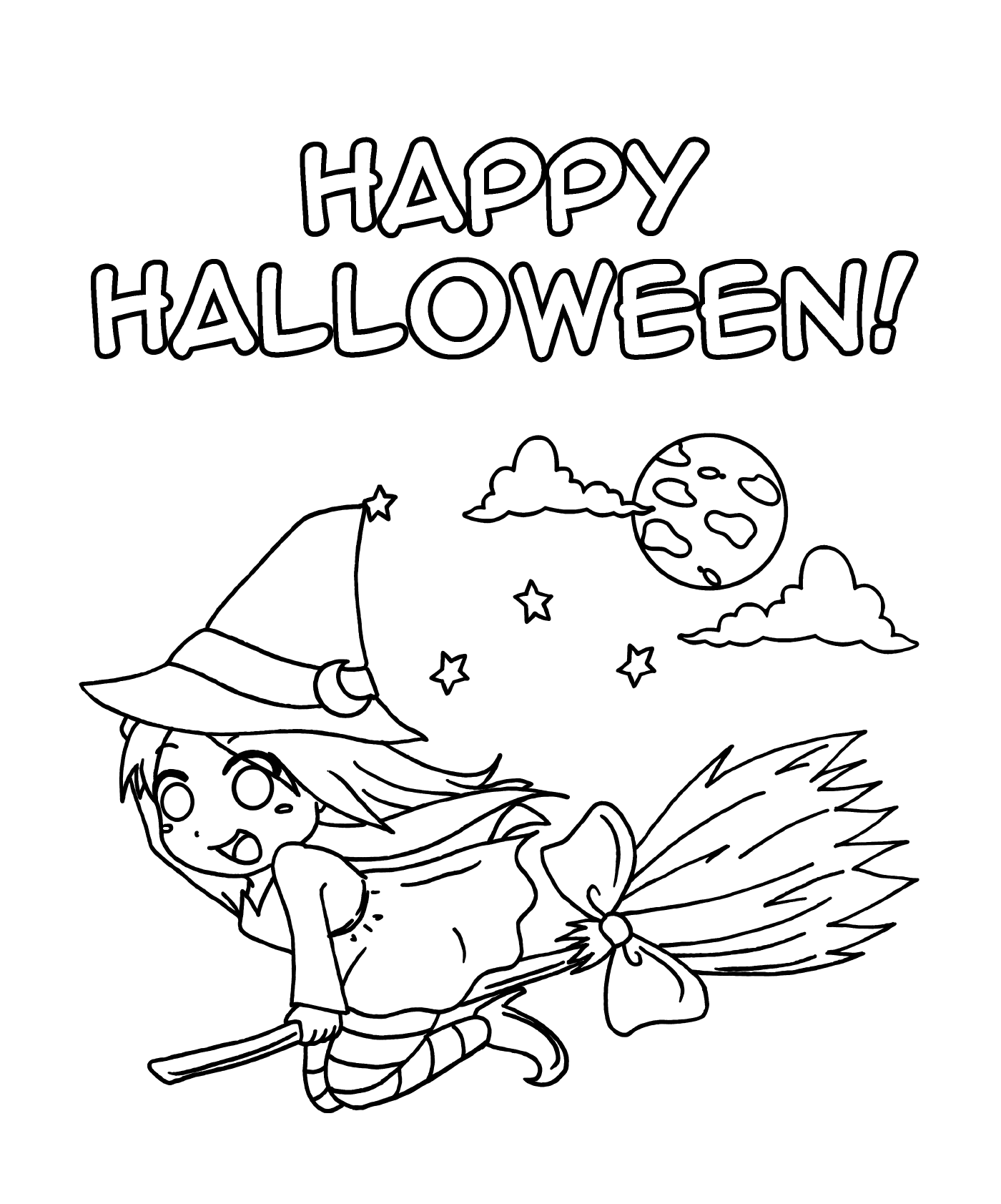  Счастливого Хэллоуина, ведьмы Манга 