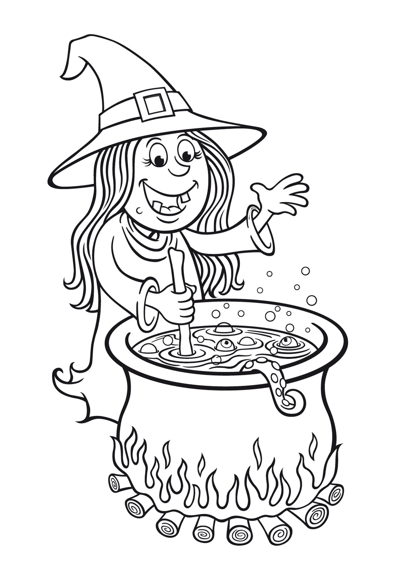 witch stirs her cauldron 