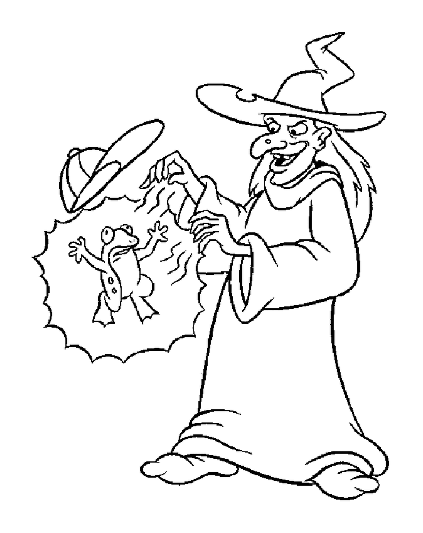  witch turning a little boy into a toad 