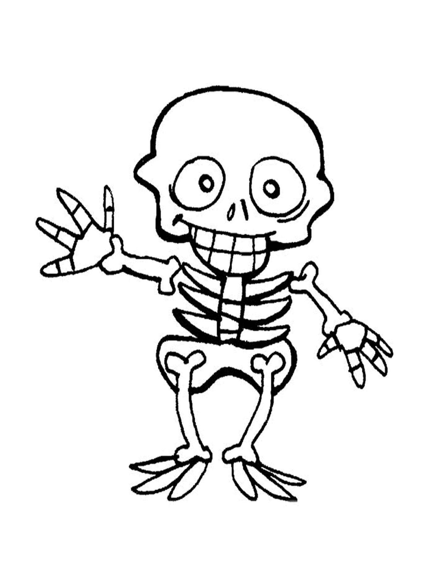  Esqueleto infantil para Halloween 