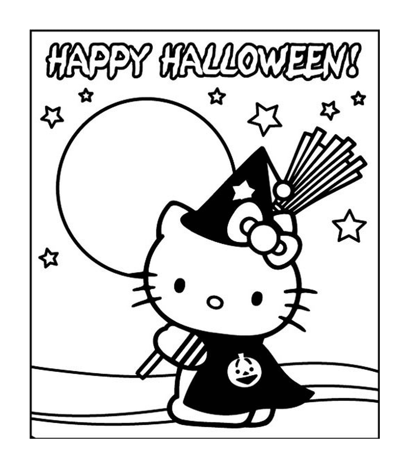  Hello Kitty as a witch 