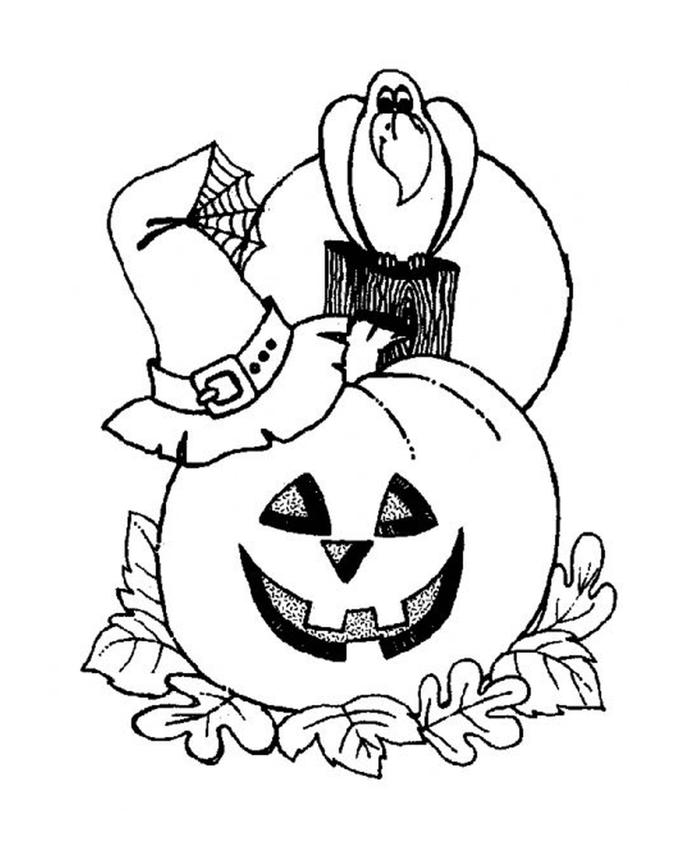  Pumpkin with a hat 