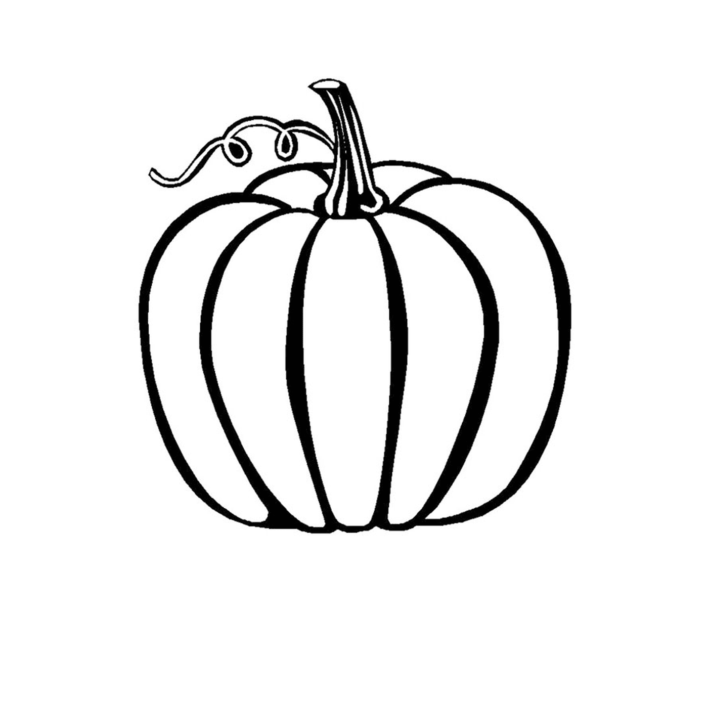  Traditional autumn pumpkin 