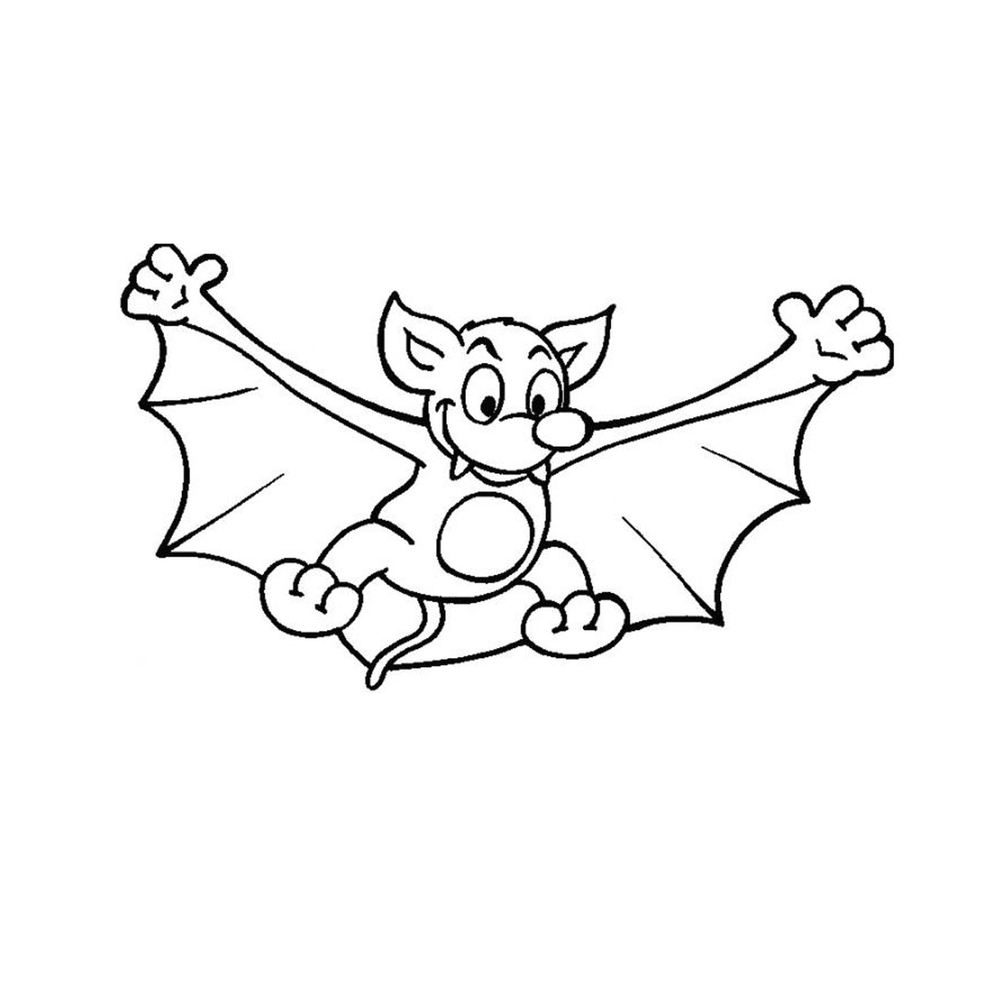  Bat flying in the sky 
