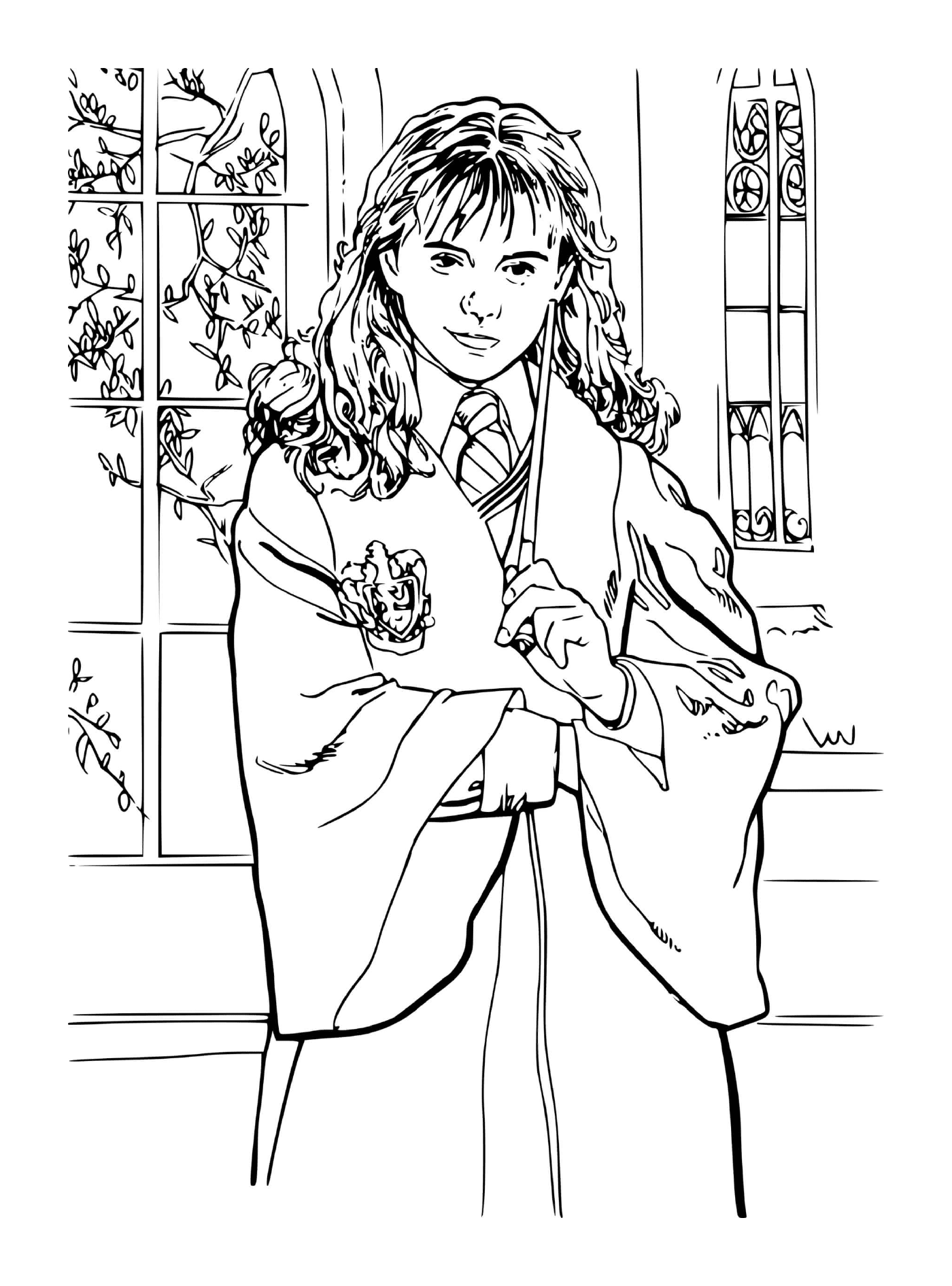  Hermione and her magic wand 