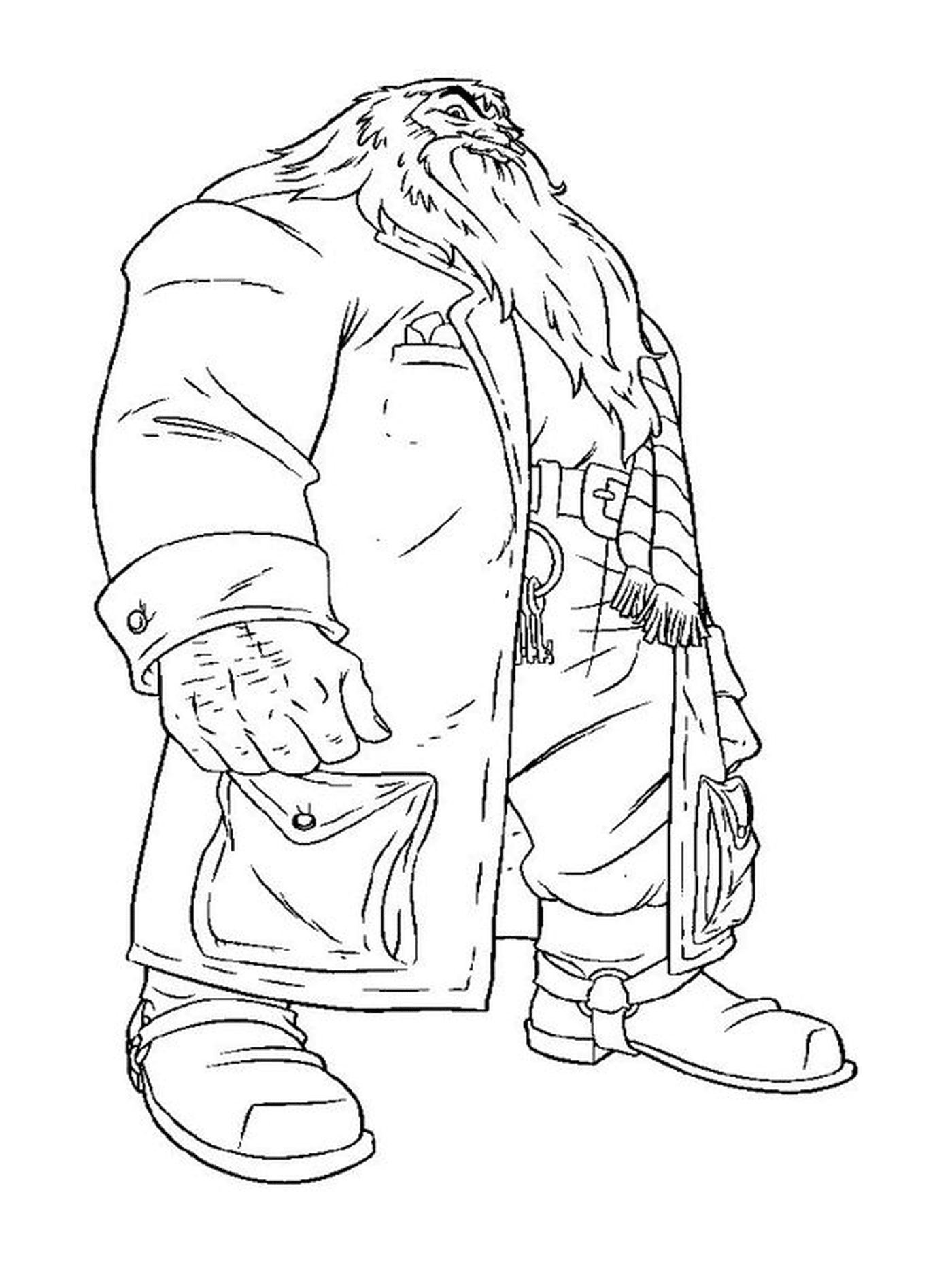  Hagrid de abrigo largo 