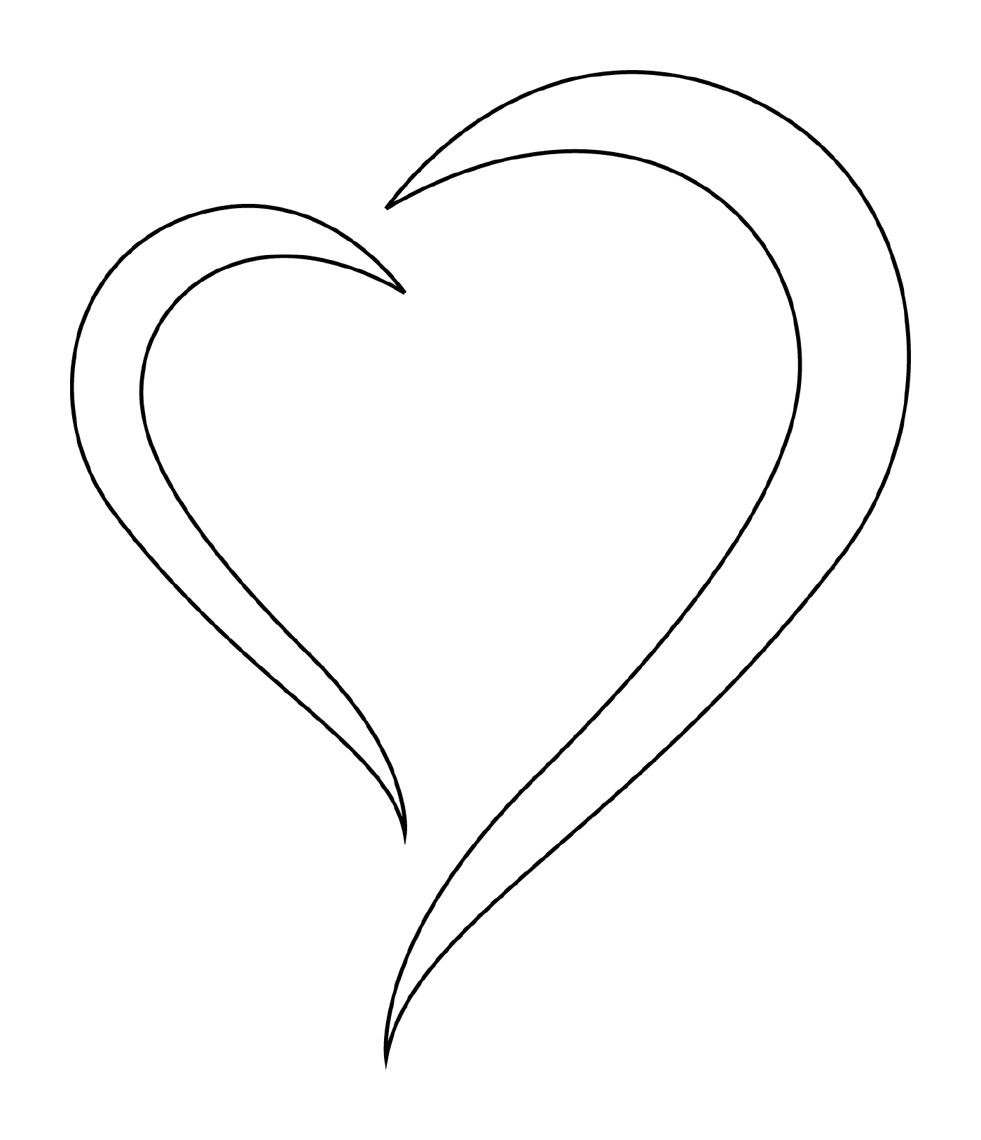  Stylish design of an elegant heart 