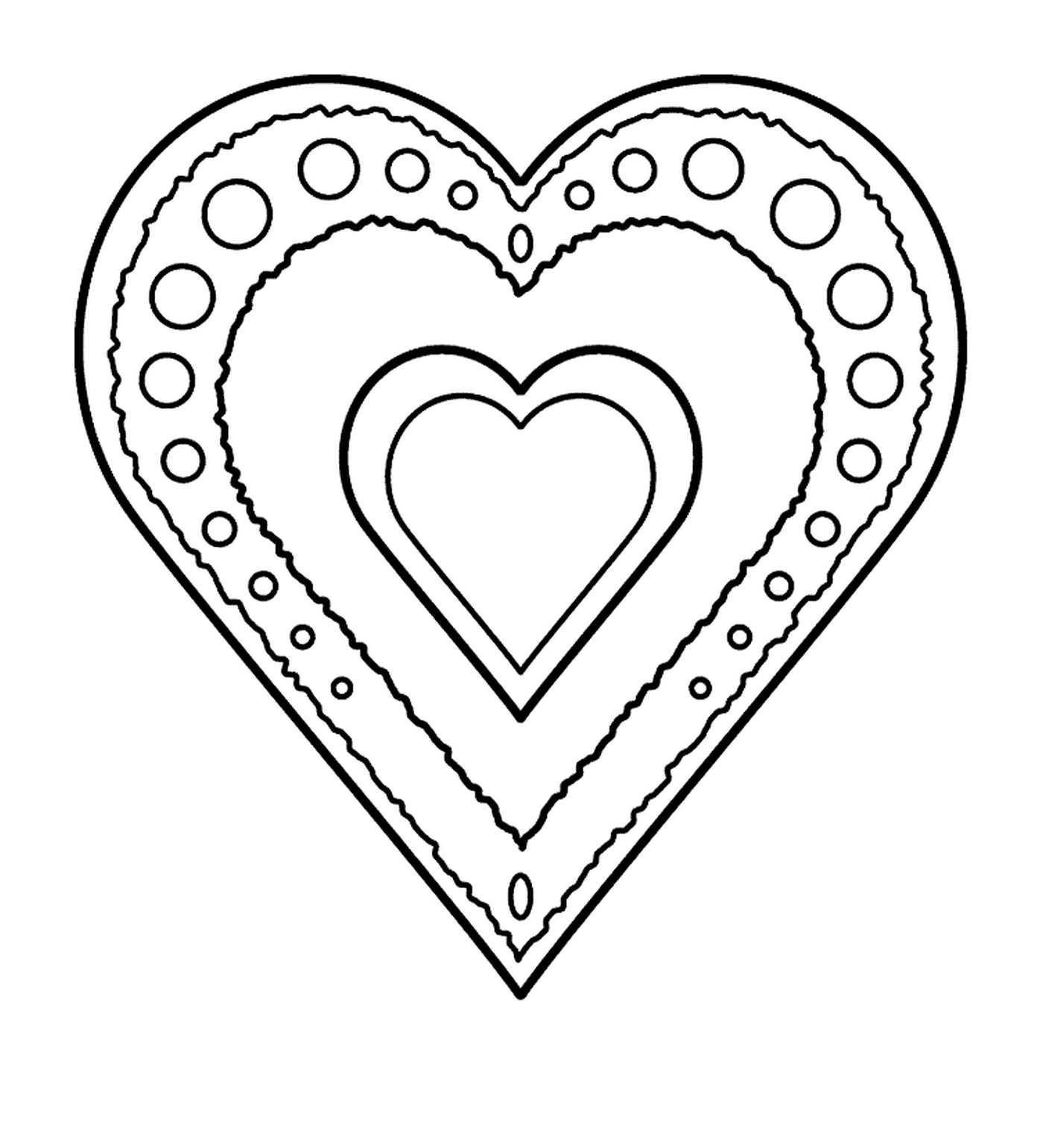  Простое и классическое сердце, символ любви 