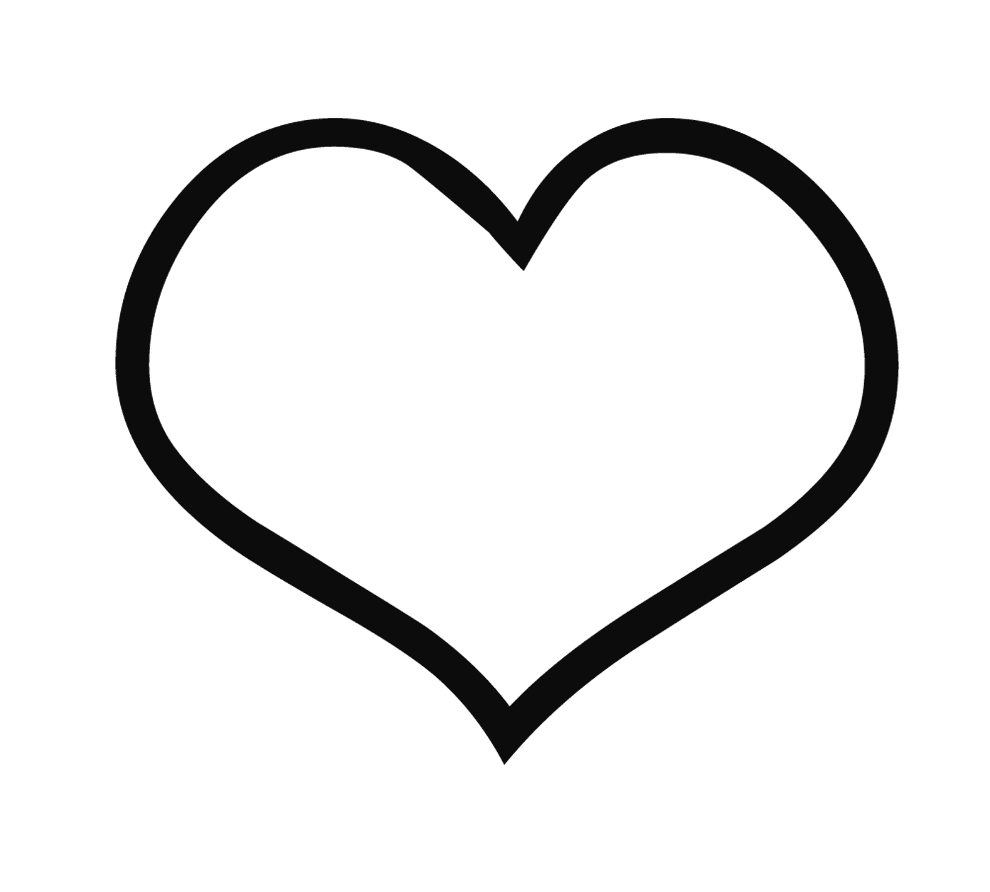  Black and white heart for an artistic style 