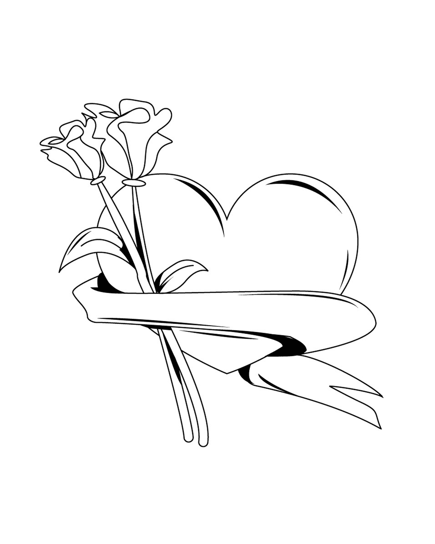  Herz und Rosen für eine blühende Romantik 