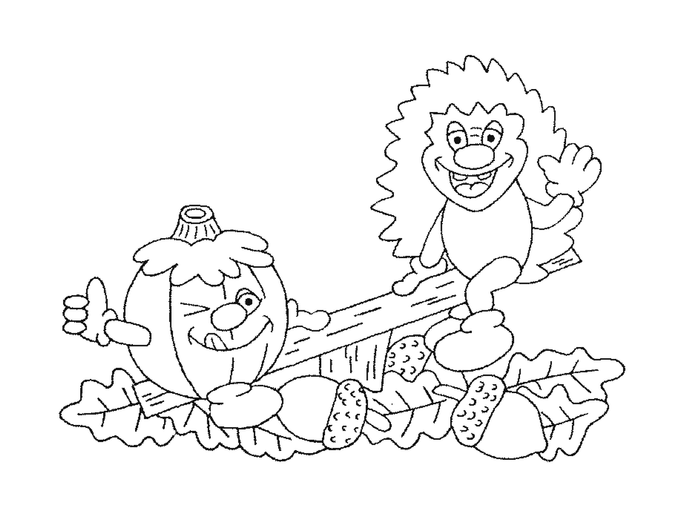  Hedgehog having fun with a pumpkin 