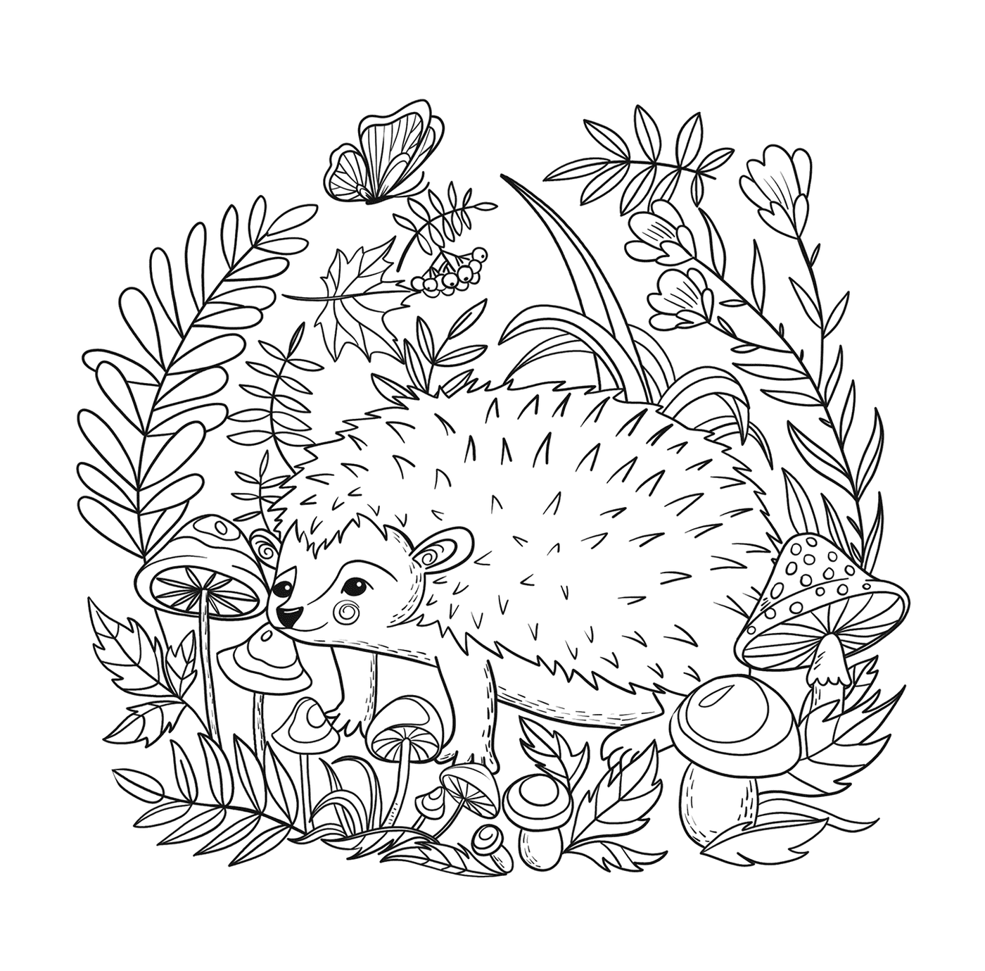  Hedgehog in the savannah by Lesya Adamchuk 