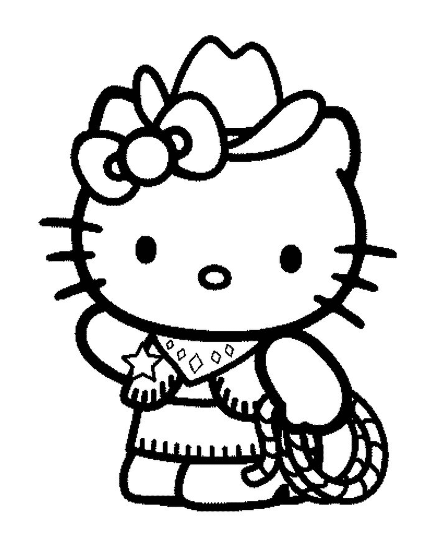  Hello Kitty with a star 