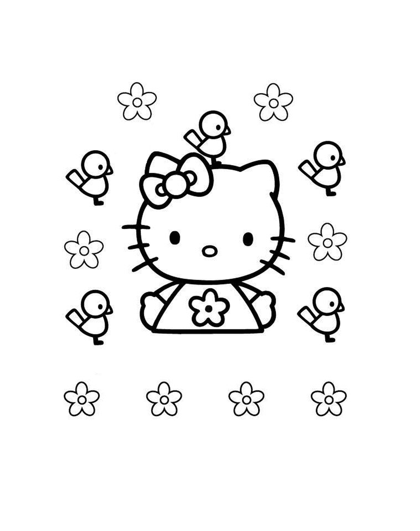  Colorings of Hello Kitty 