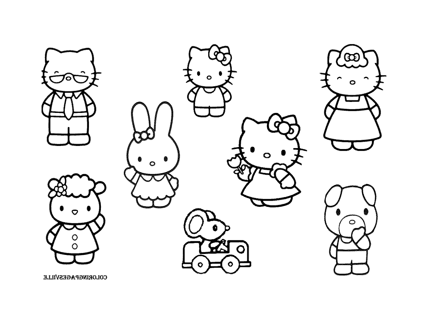  Several Hello Kitty 