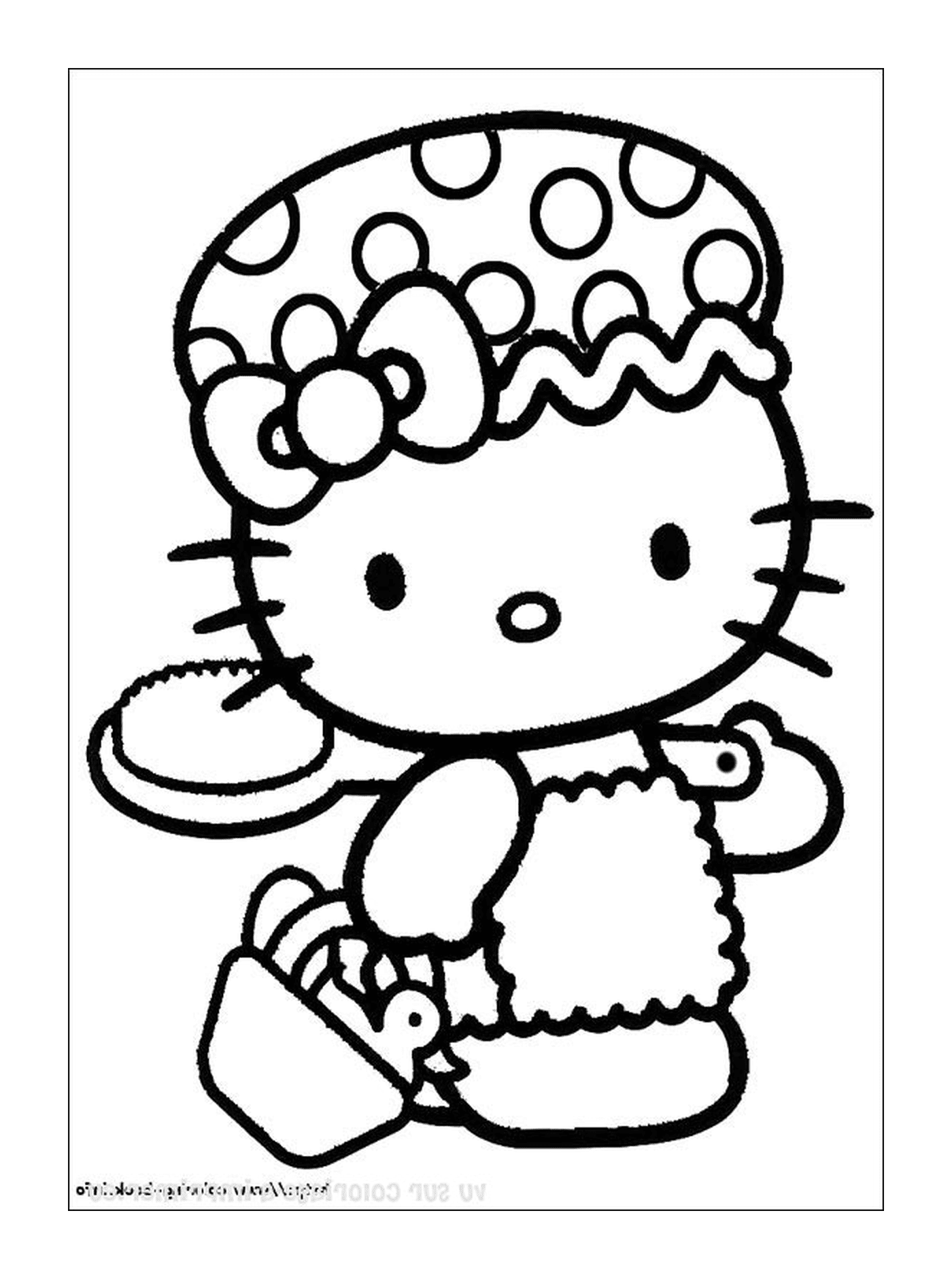  Hello Kitty with a cake 