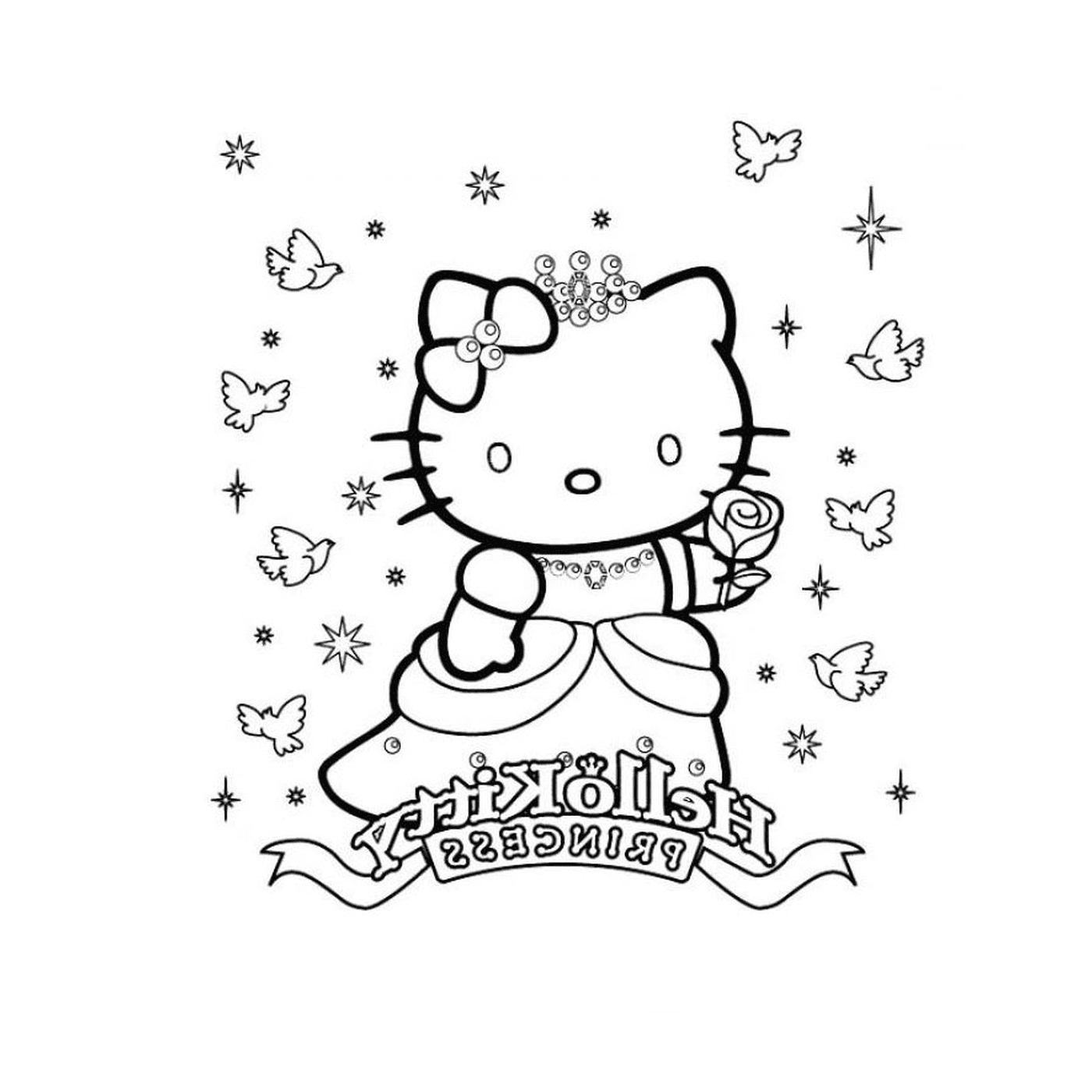  Hello Kitty as a princess 