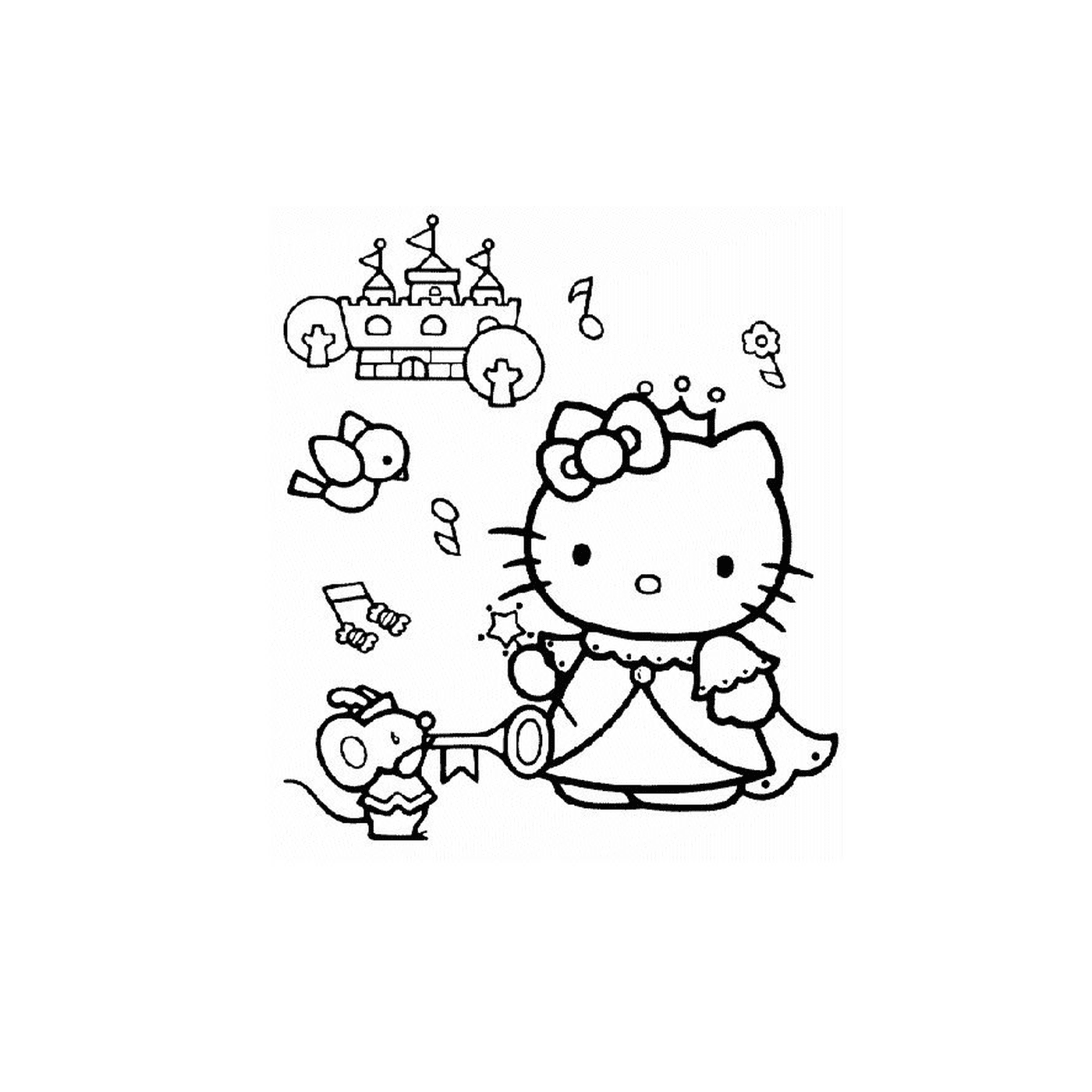  Hallo Kitty Prinzessin für Kinder 