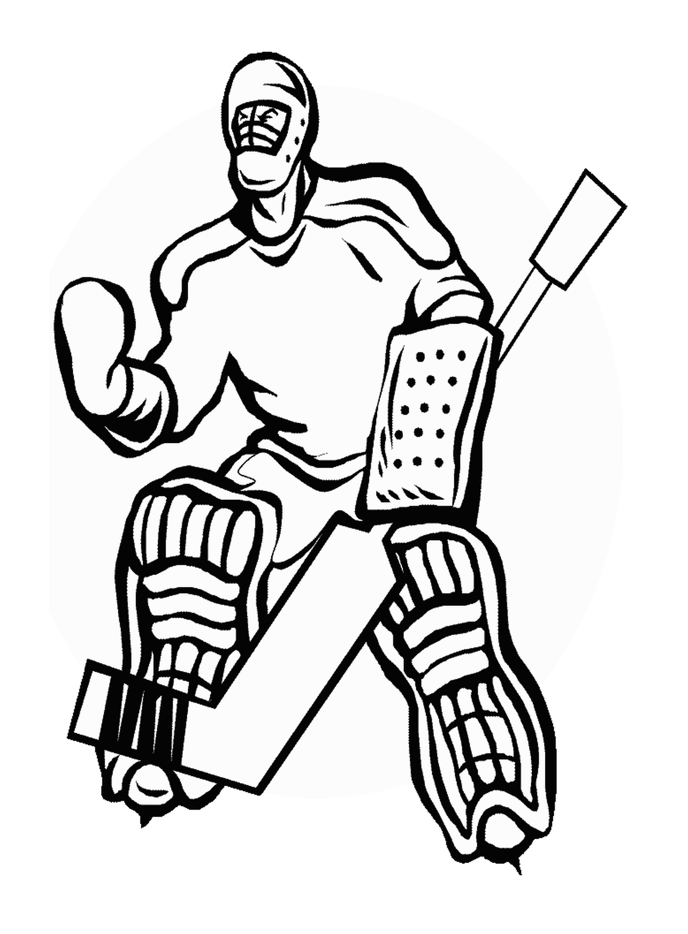  Protector de hockey apasionado 