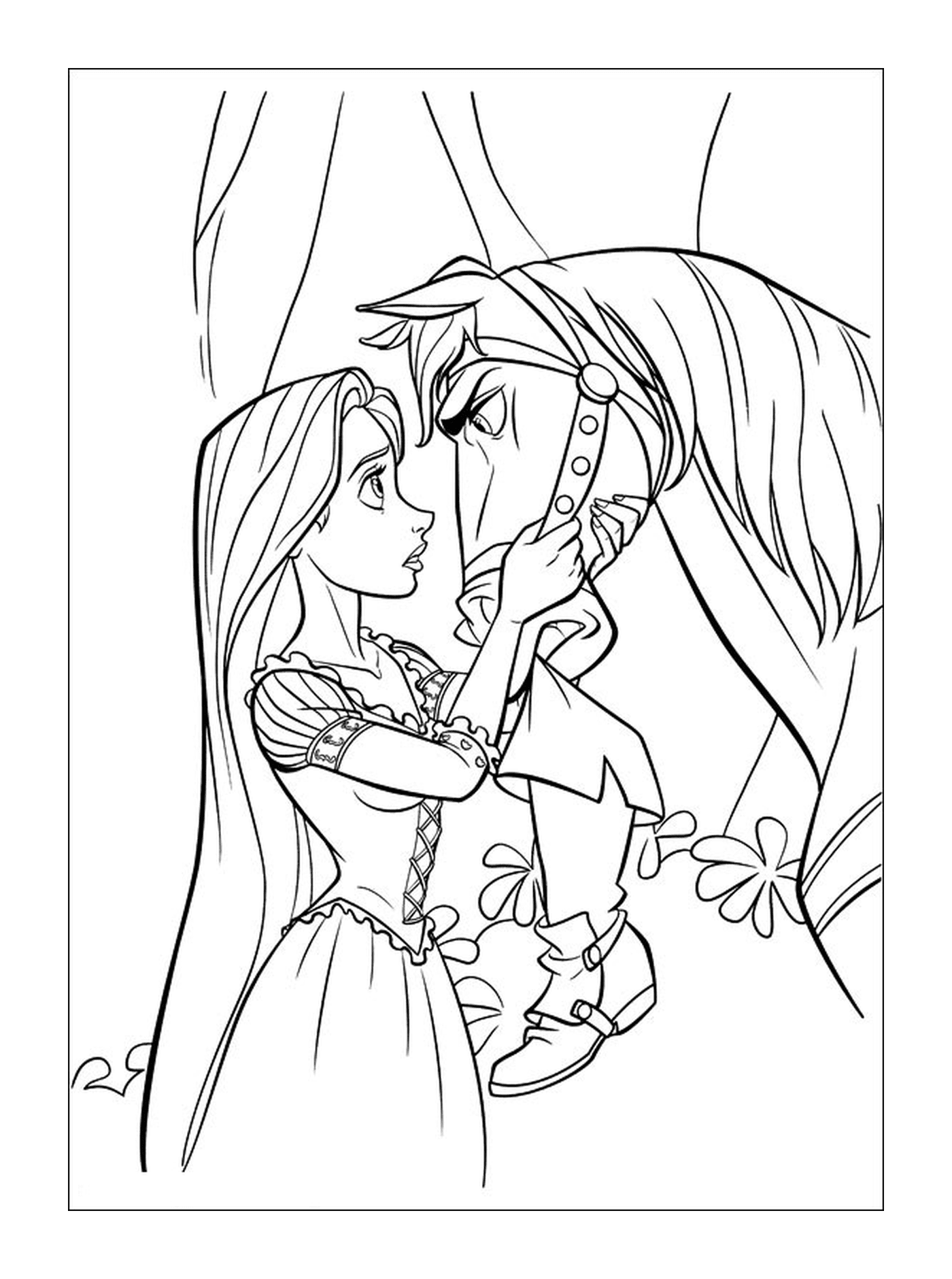  Pferd Maximus und Prinzessin Raiponce Disney 