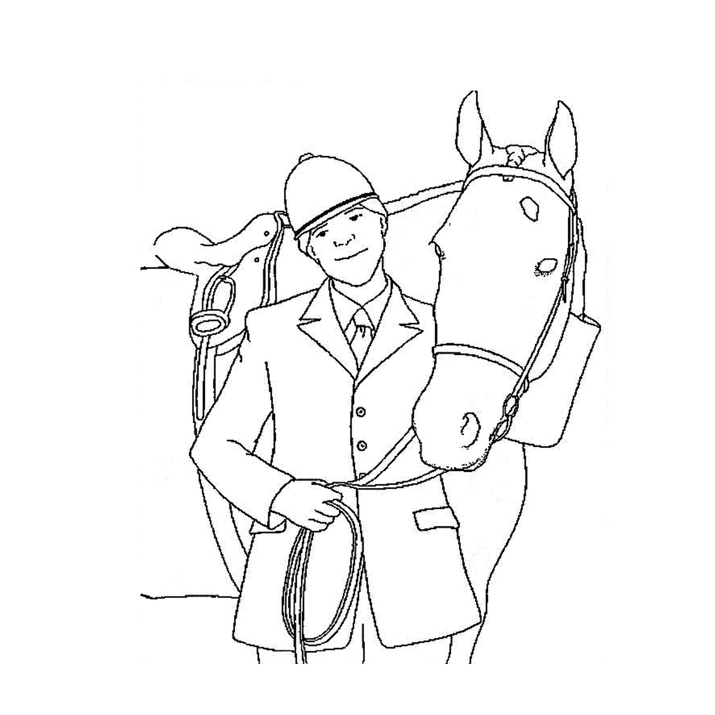  Jinete - Un hombre y un caballo 