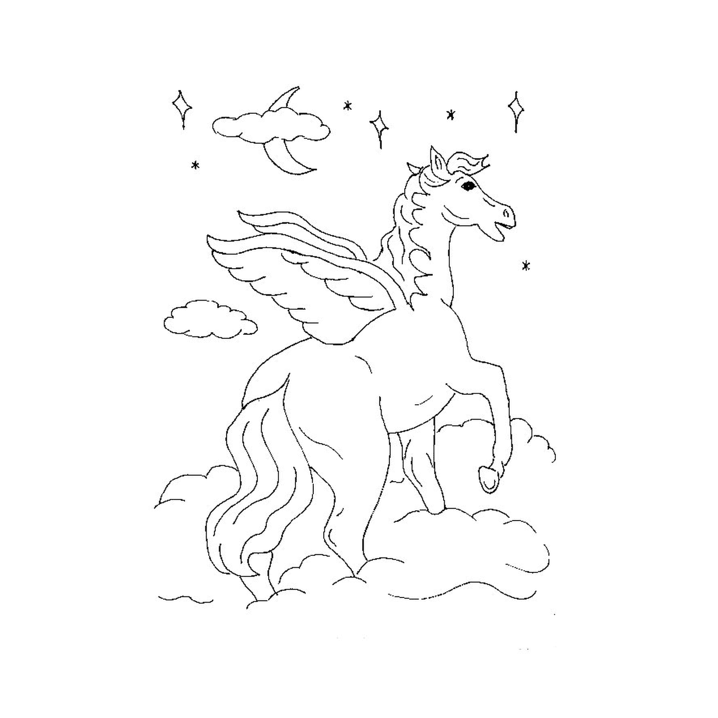  Flying Horse - A horse with wings 