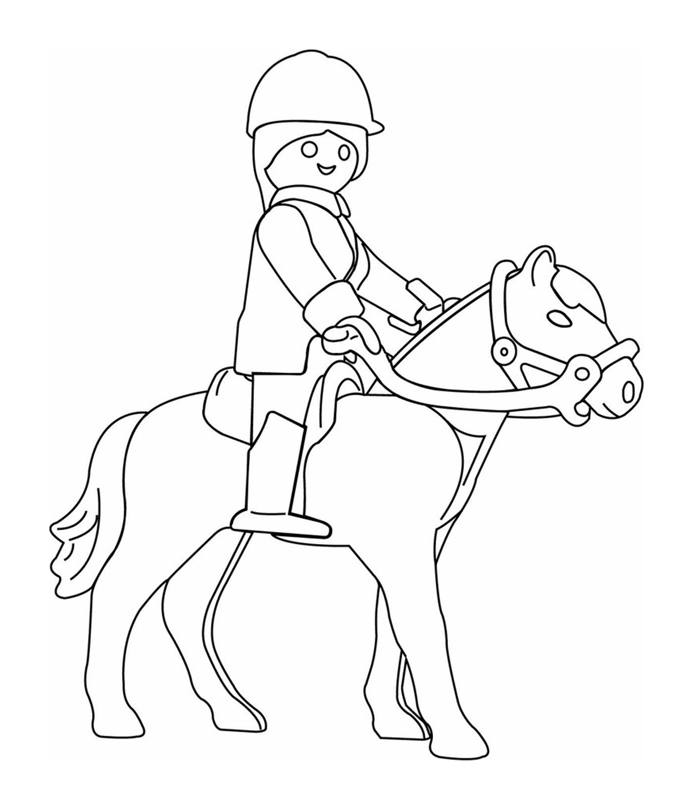  A person on horseback 