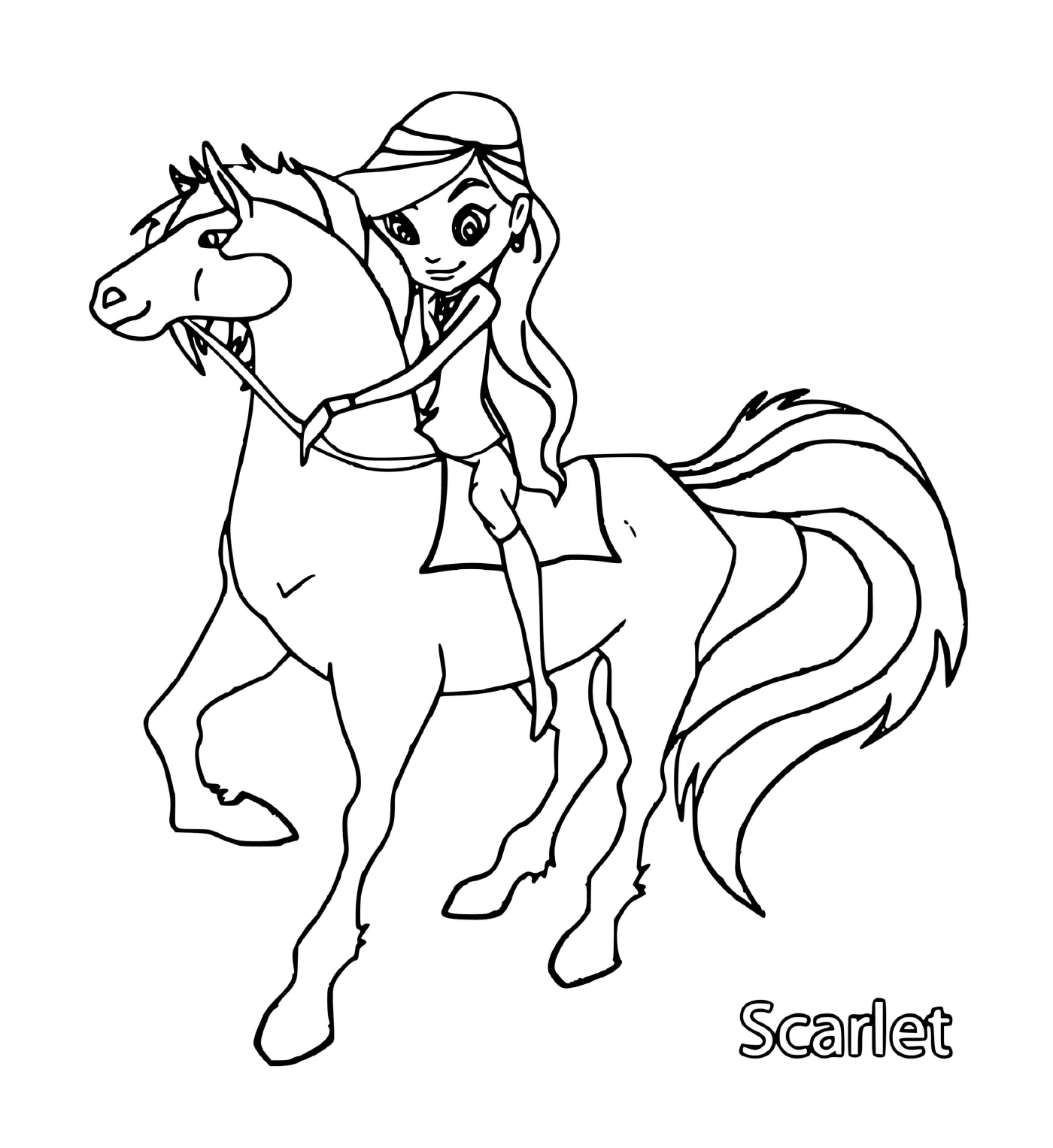  Элегантная лошадь Скарлет в Лошади 