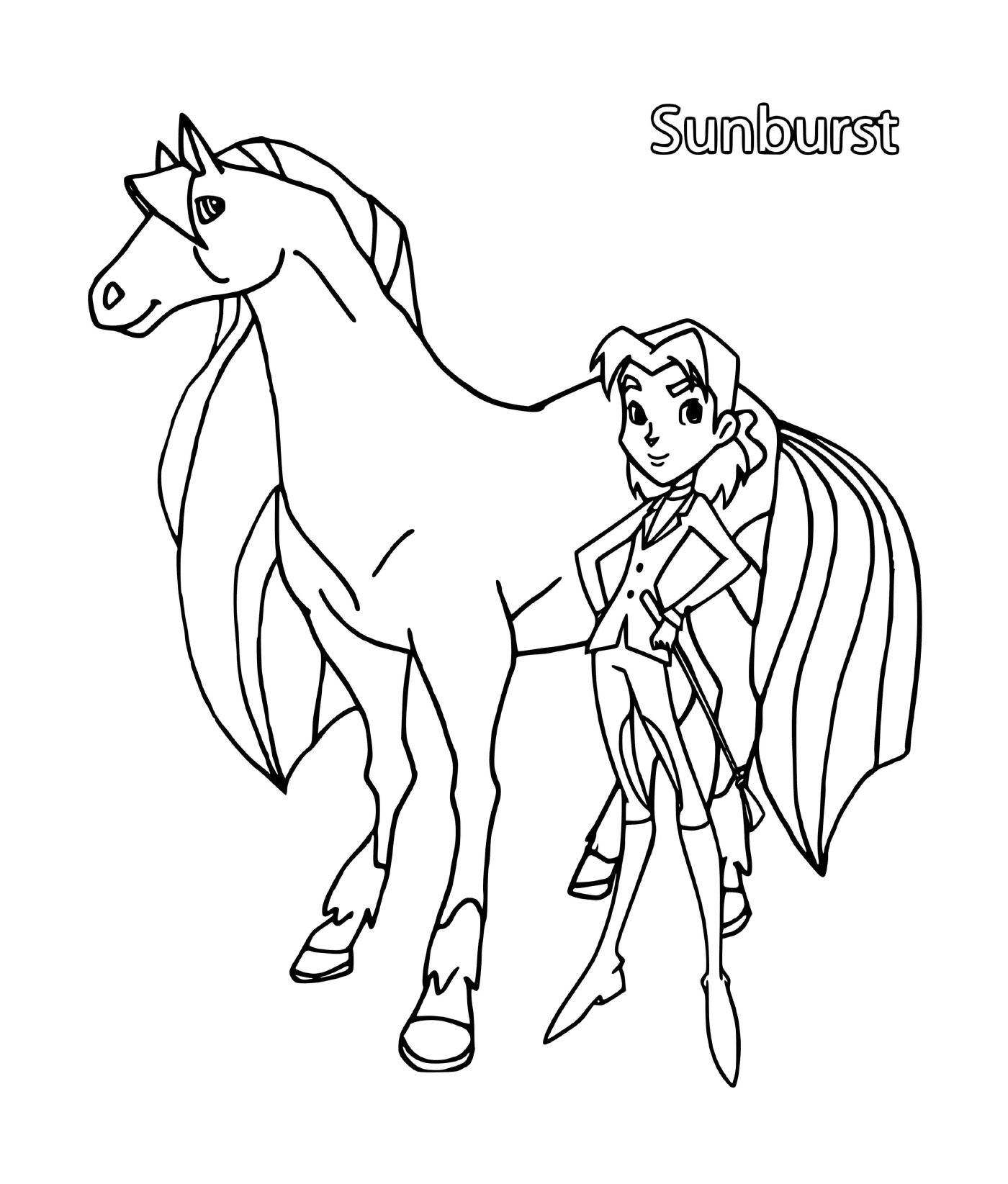  Красивая лошадь по имени Санбруст 