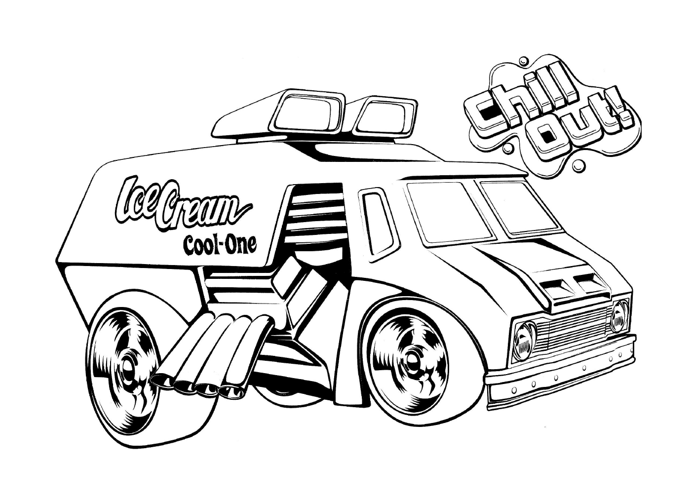  Горячие колеса Грузовик с мороженым 